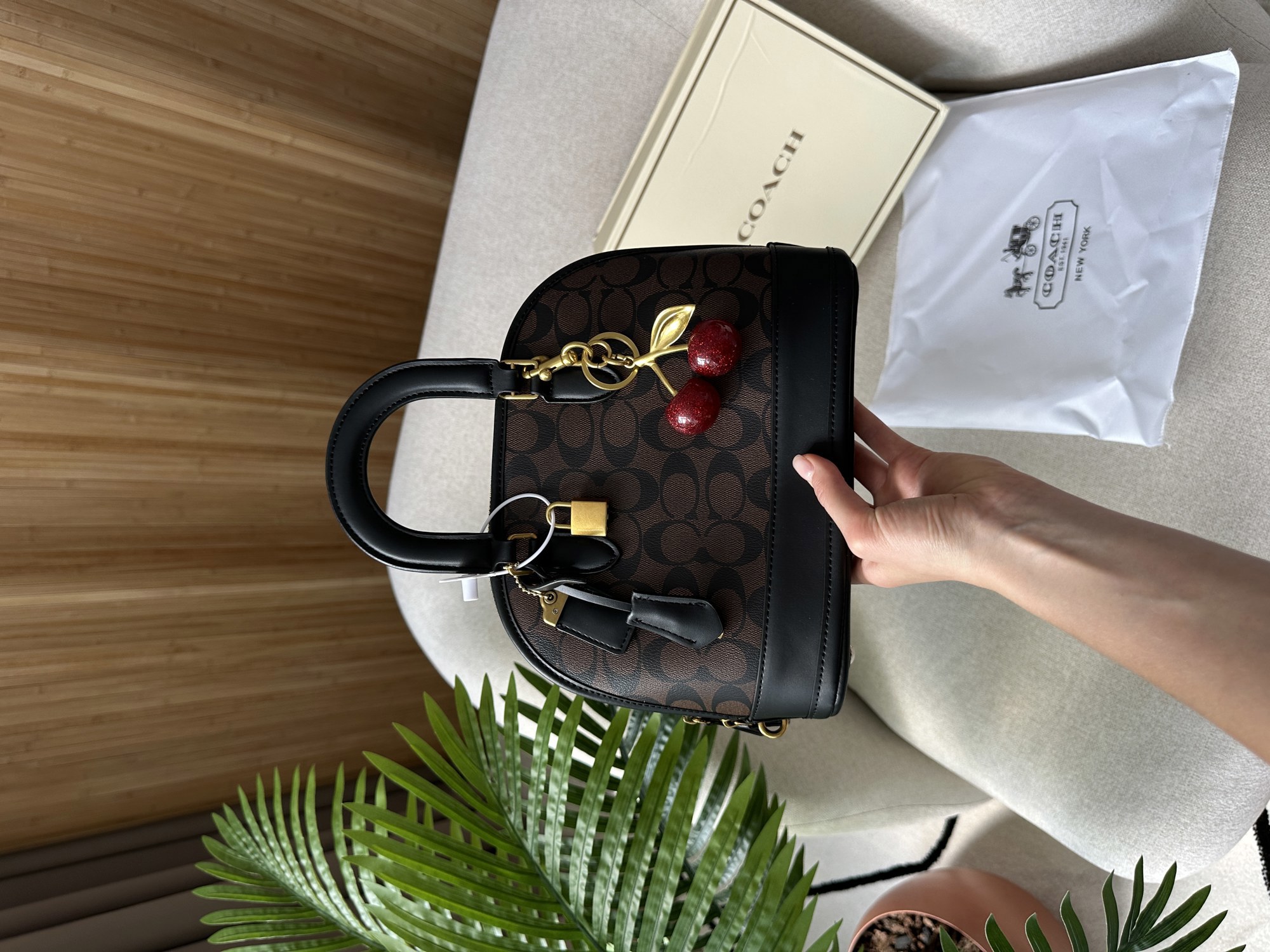 Coach Sierra Satchel In Signature Canvas Brown - 13