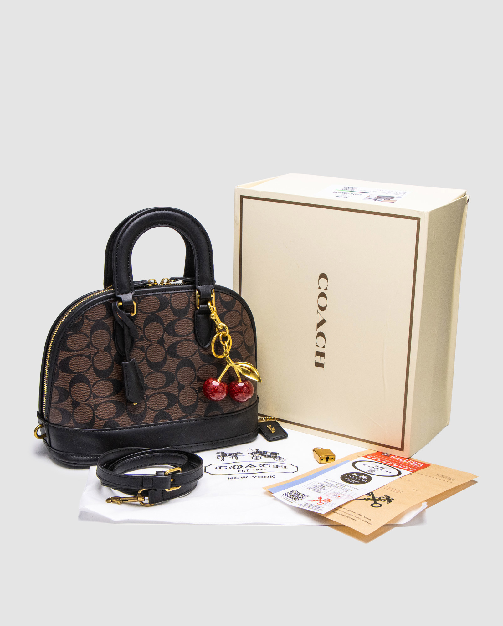 Coach Sierra Satchel In Signature Canvas Brown - 6