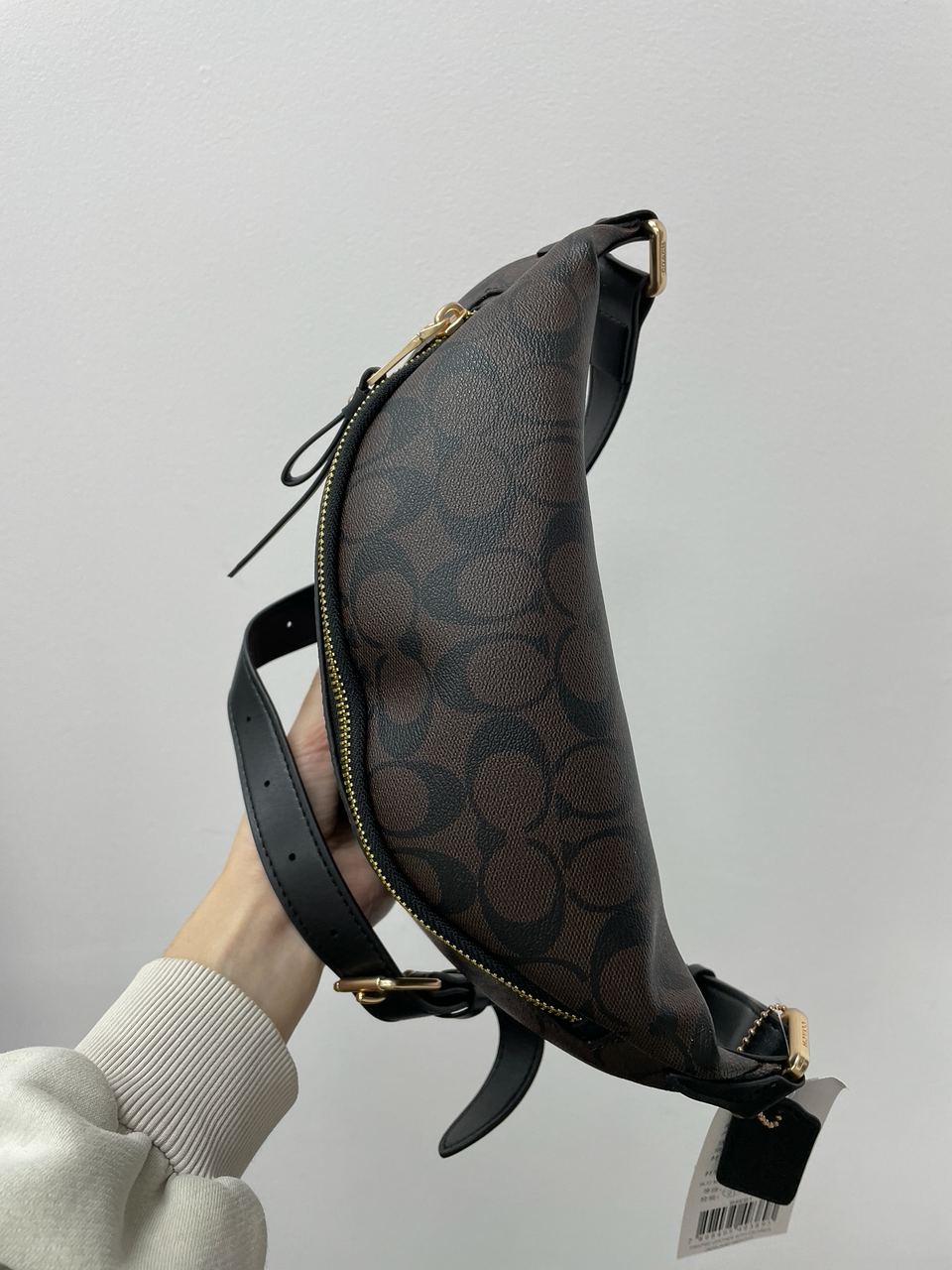 Coach Signature Belt Bag Fanny Pack Brown - 16