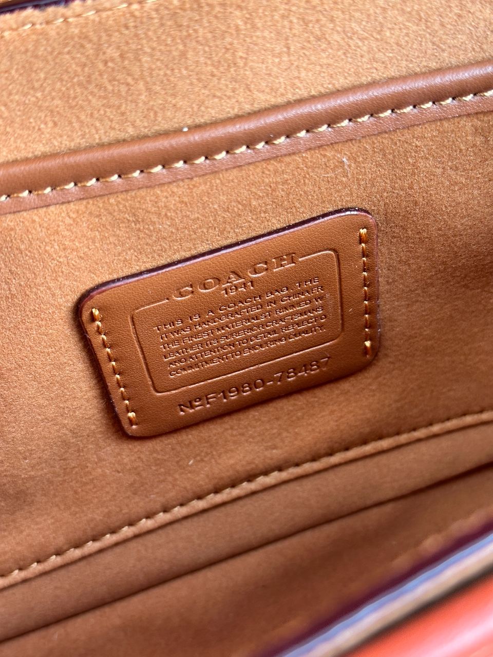 Coach Signature Logo Refined Calf Leather Studio Crossbody Bag - 25