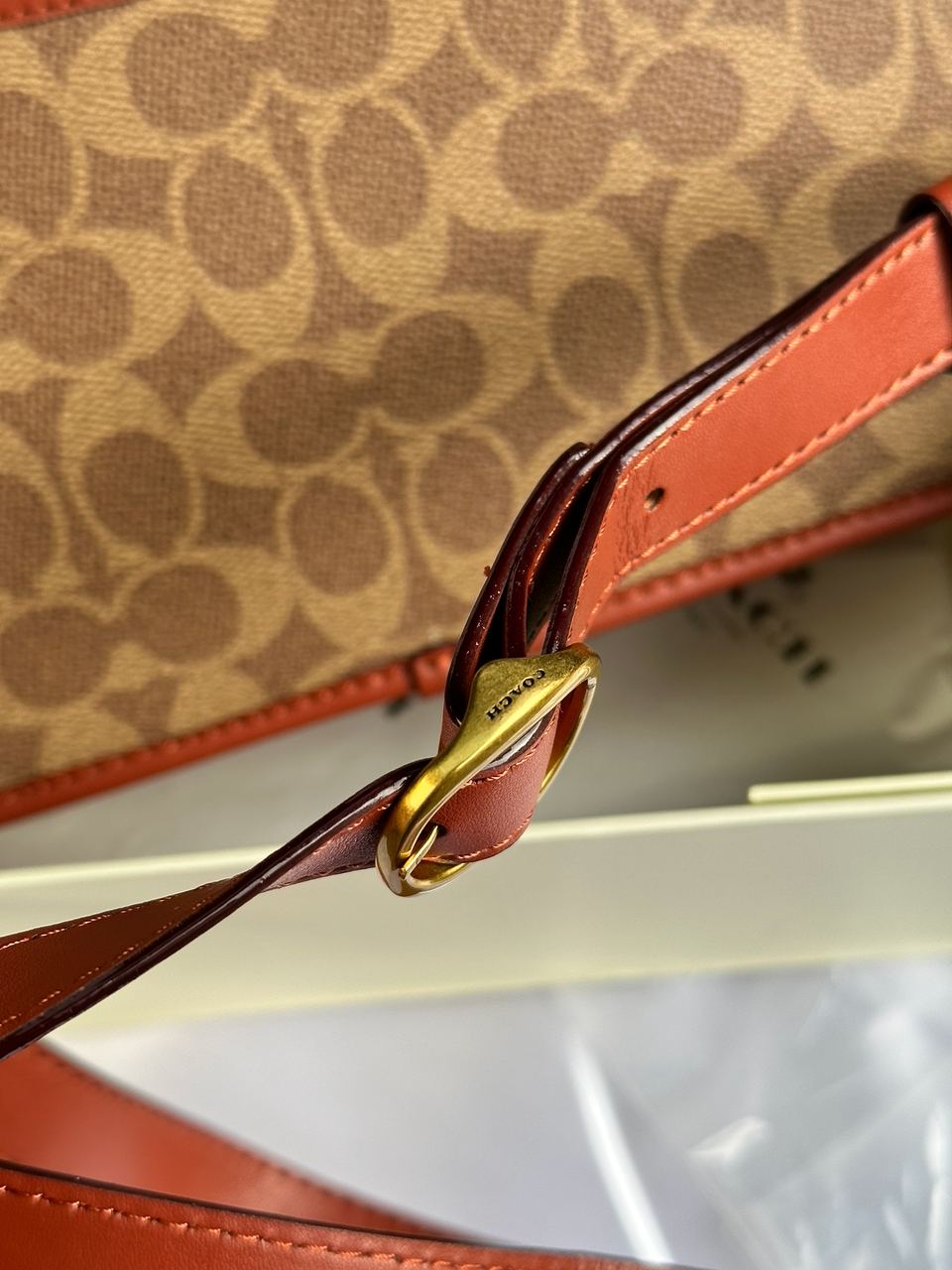 Coach Signature Logo Refined Calf Leather Studio Crossbody Bag - 26