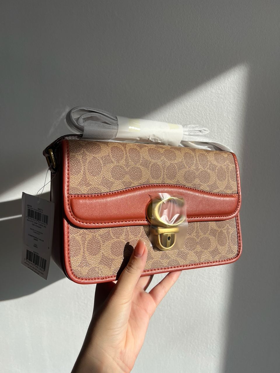 Coach Signature Logo Refined Calf Leather Studio Crossbody Bag - 9