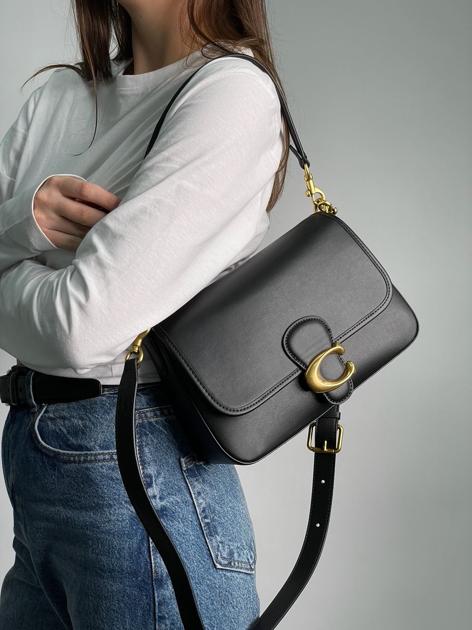 Coach Soft Tabby Calf Leather Shoulder Bag - 3