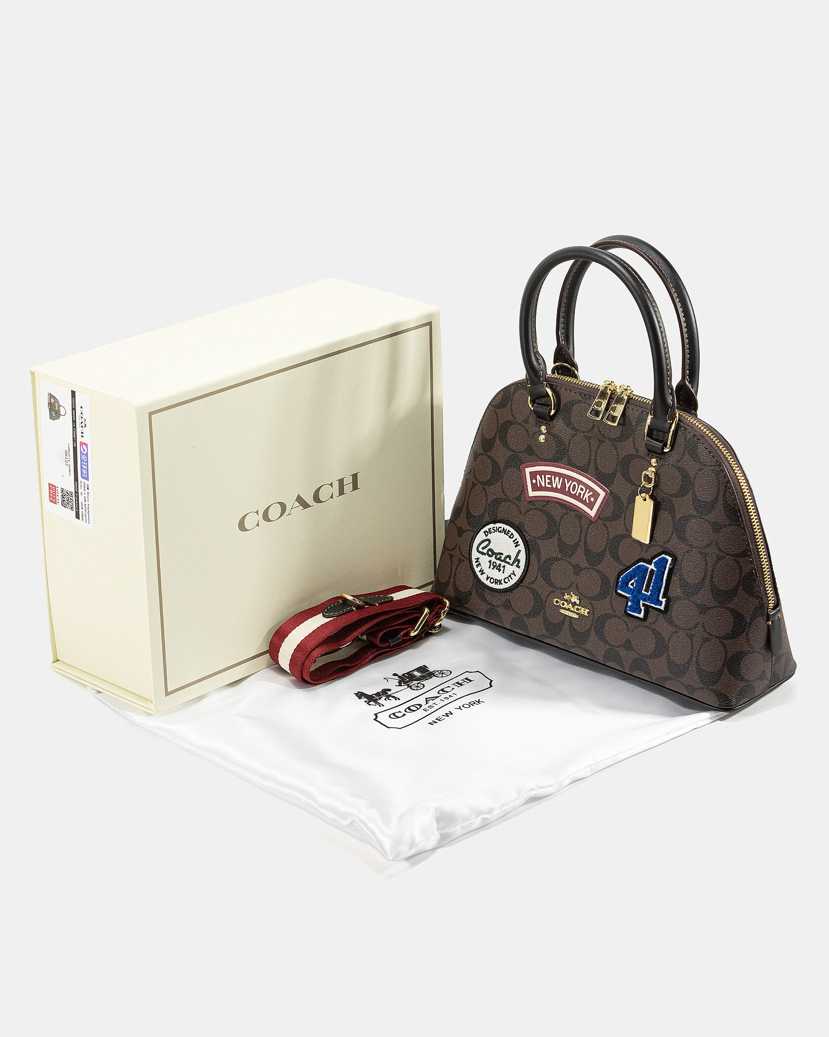 Coach Sullivan Crossbody Bag in Signature Canvas With Patches - 2