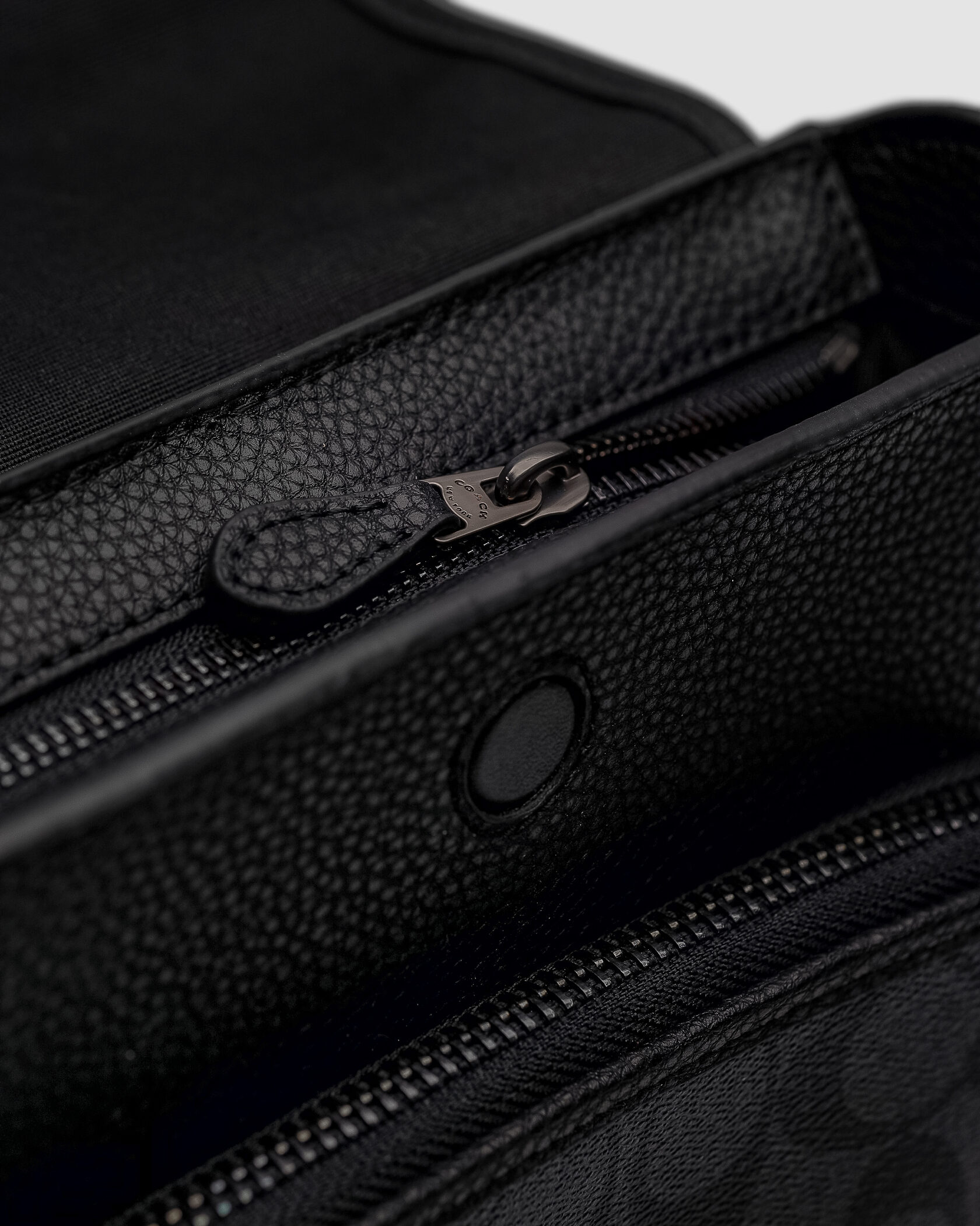 Coach Sullivan Flap Crossbody In Signature Canvas Grey/Black - 12