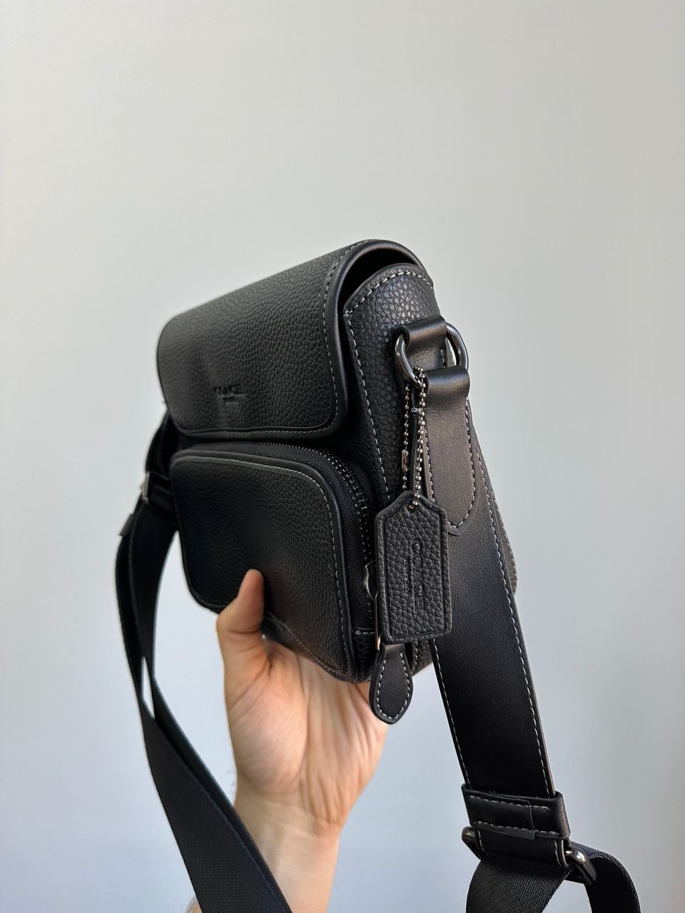 Coach Sullivan Flap Crossbody In Signature Canvas Total Black - 10