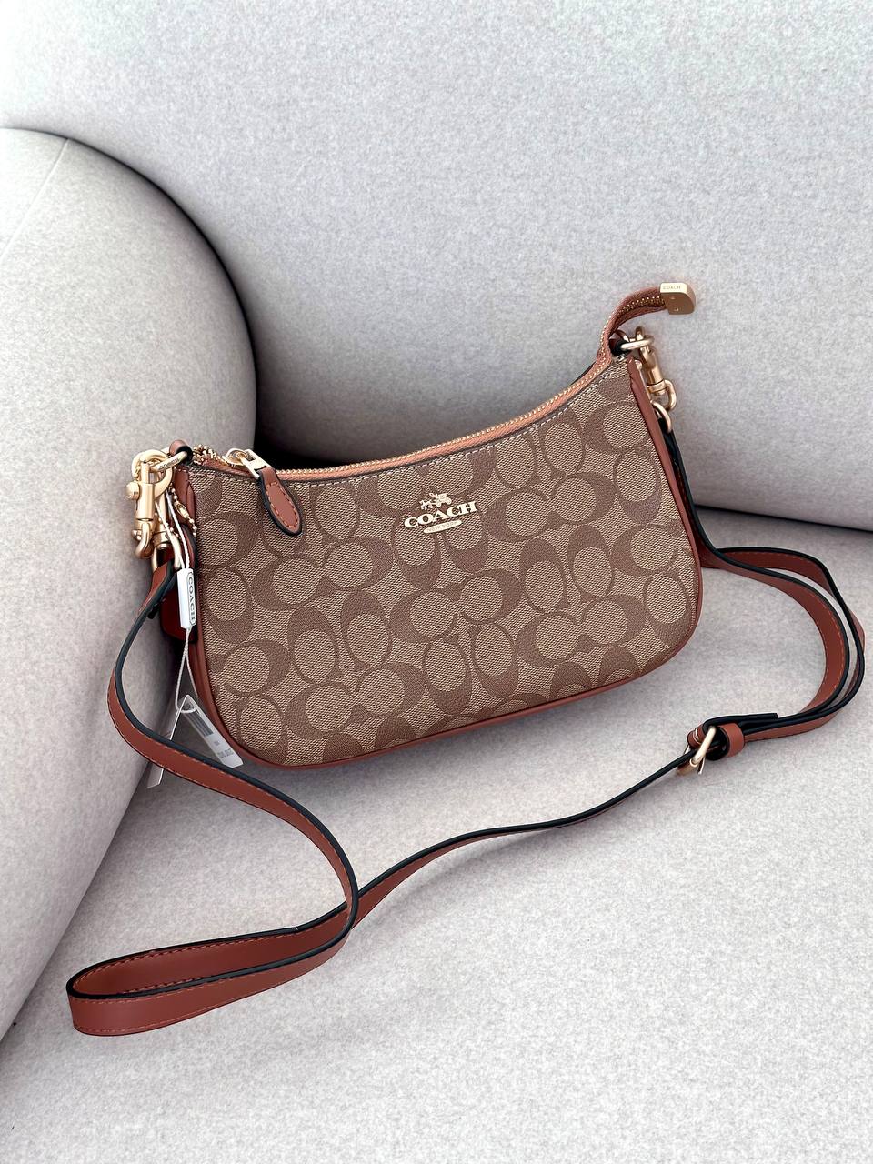 Coach Swinger 20 In Signature Canvas Saddle/Gold - 2