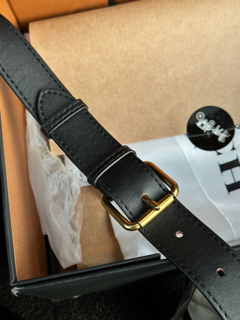 Coach Tabby Black/Beige Shoulder Bag In Signature Canvas - 9