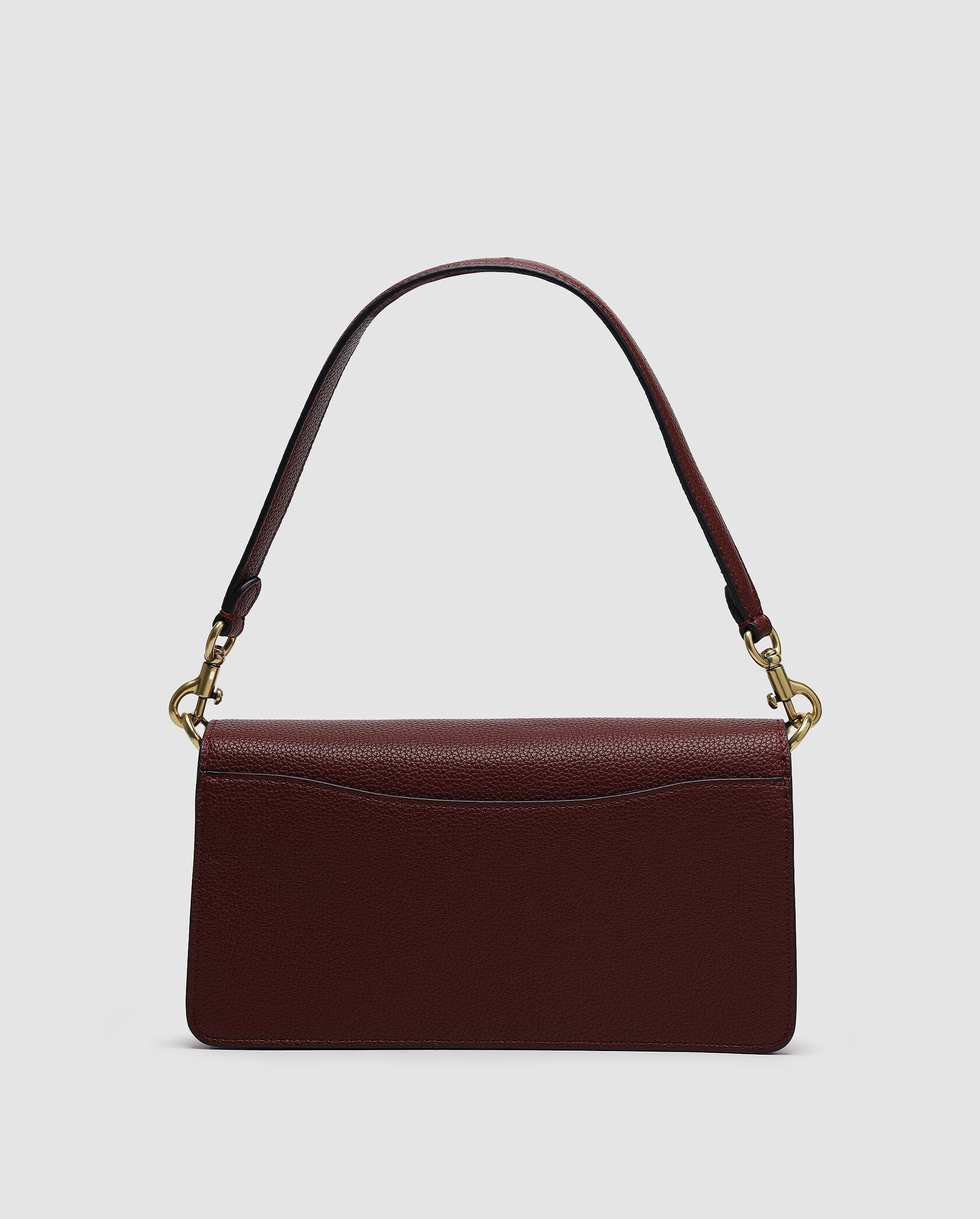 Coach Tabby Burgundy/Gold Shoulder Bag 26 In Signature Canvas - 2