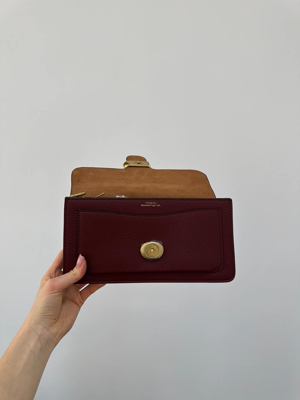 Coach Tabby Burgundy/Gold Shoulder Bag 26 In Signature Canvas - 9