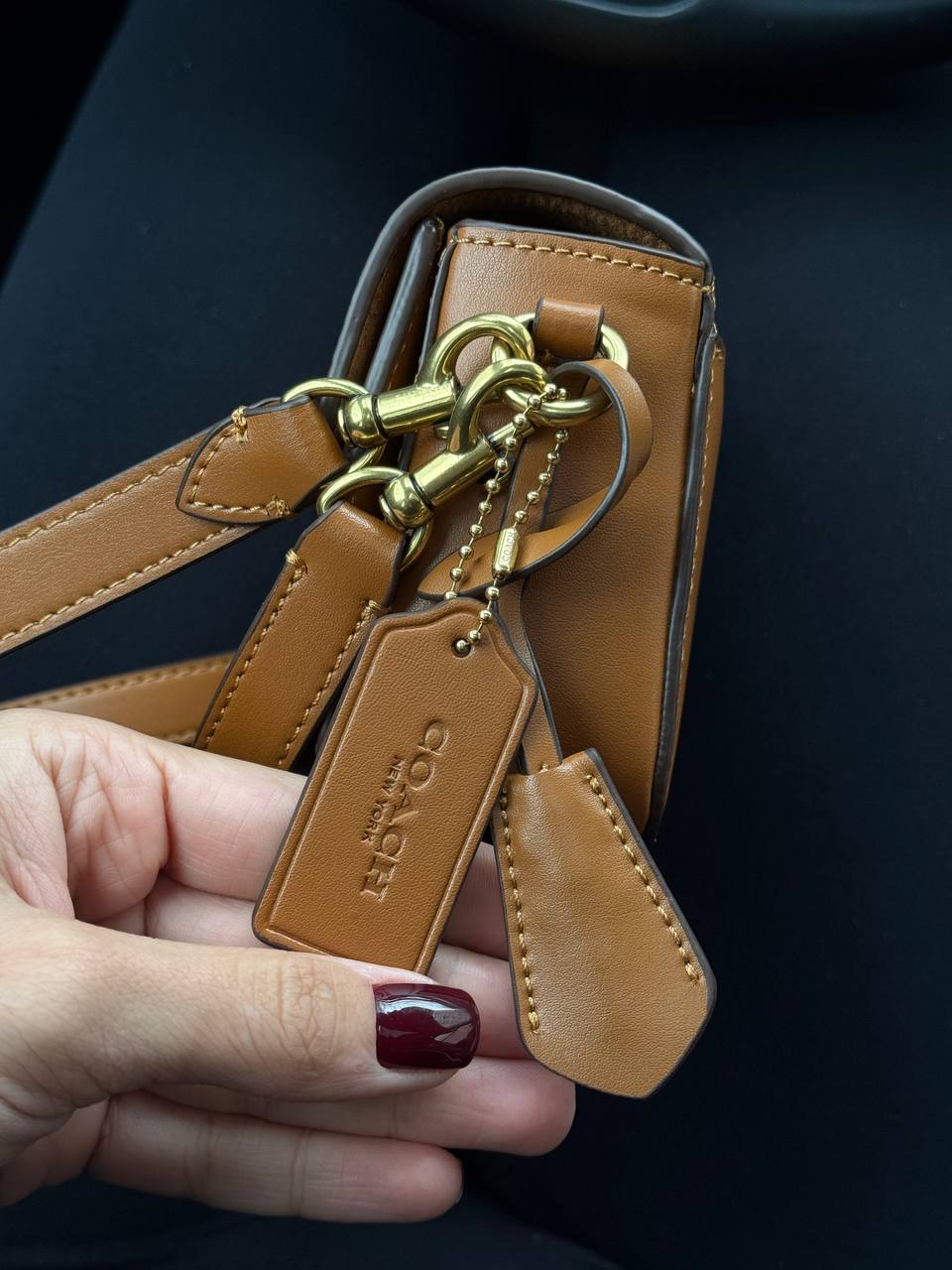 Coach Tabby Chain Clutch in Smooth Leather - 7