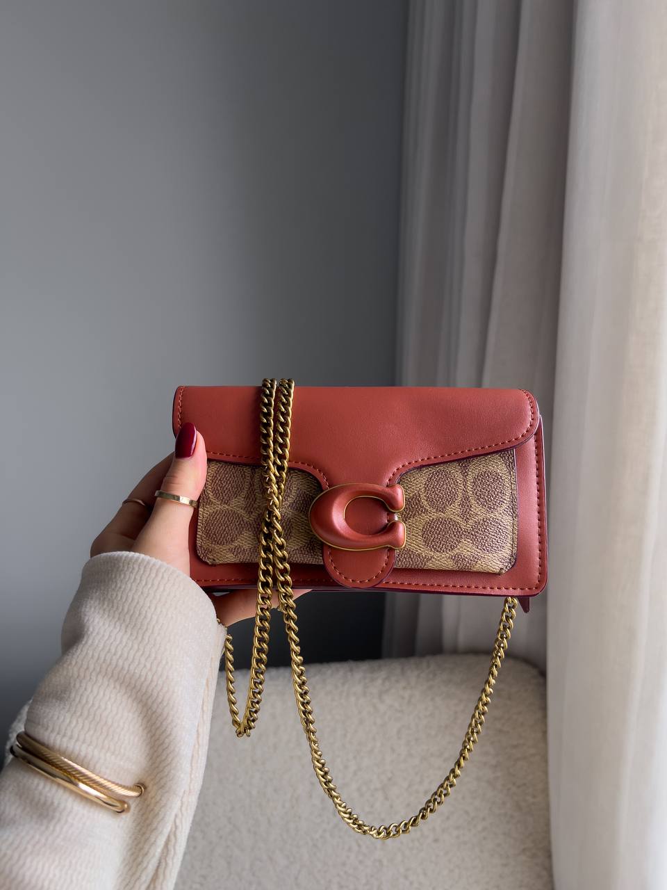 Coach Tabby Crossbody Wristlet In Signature Canvas - 7