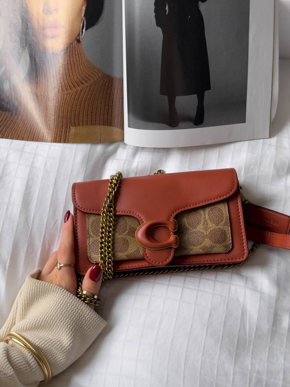 Coach Tabby Crossbody Wristlet In Signature Canvas - 8