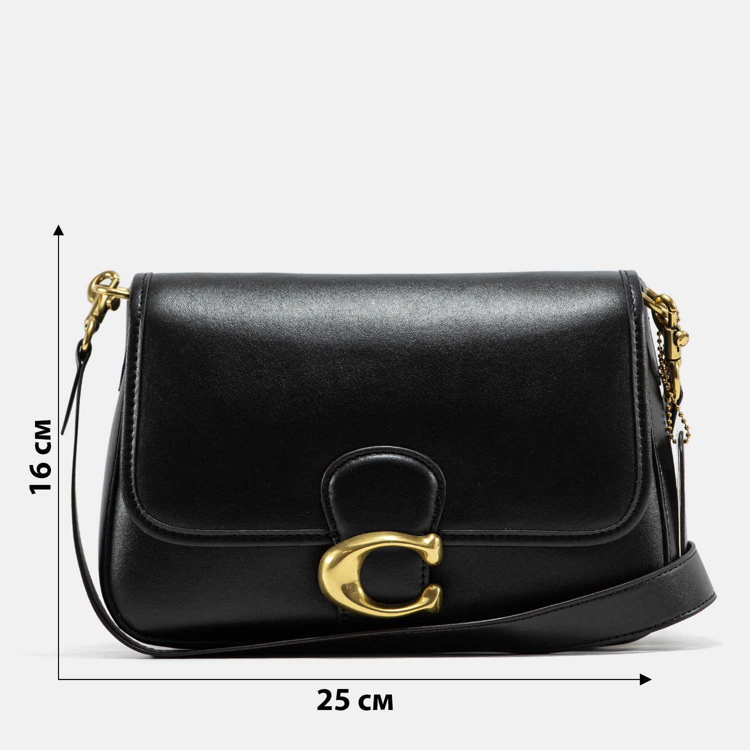 Coach Tabby Medium Shoulder Bag in Black Leather - 3