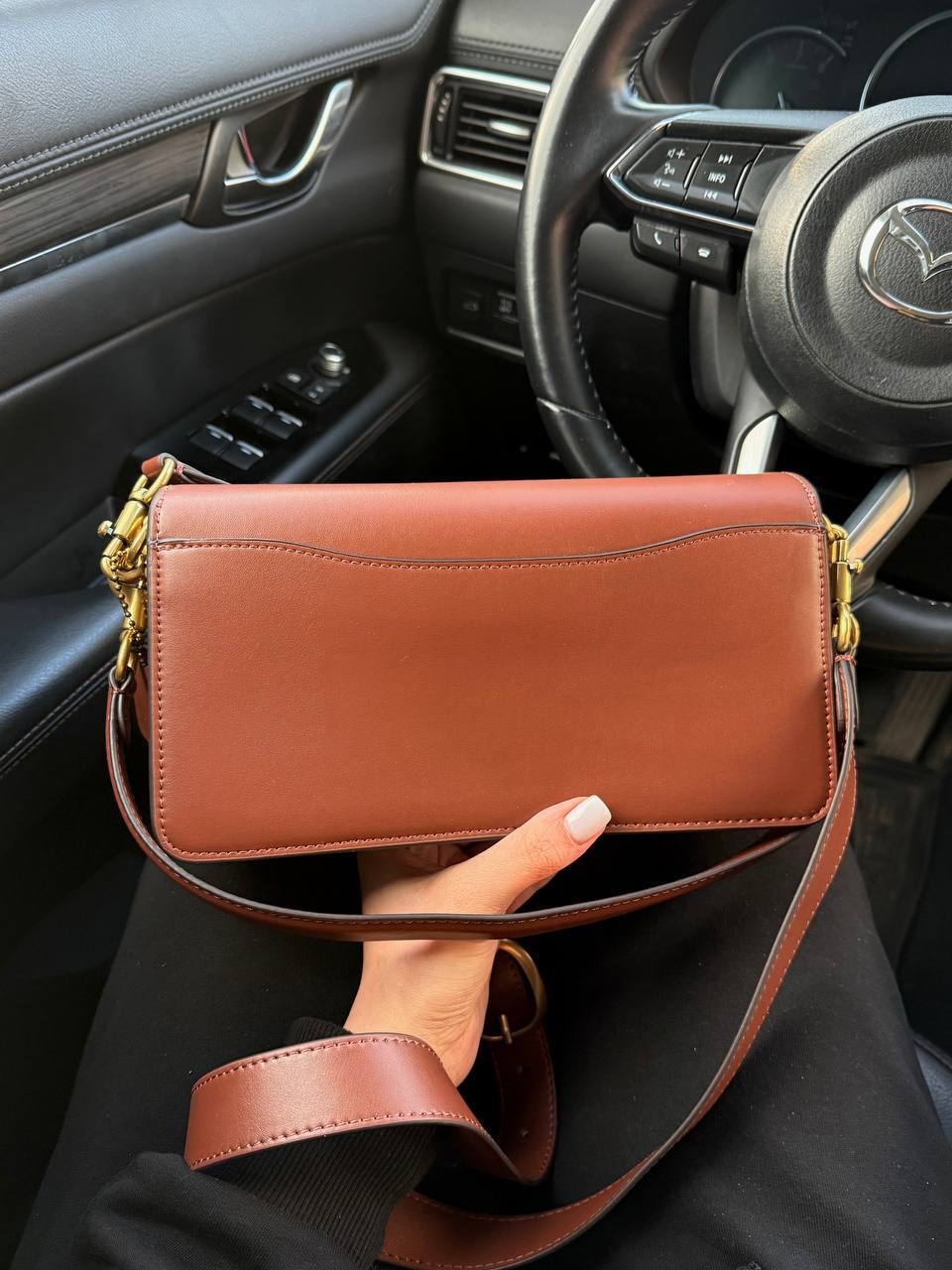 Coach Tabby Red/Beige Shoulder Bag In Signature Canvas - 8