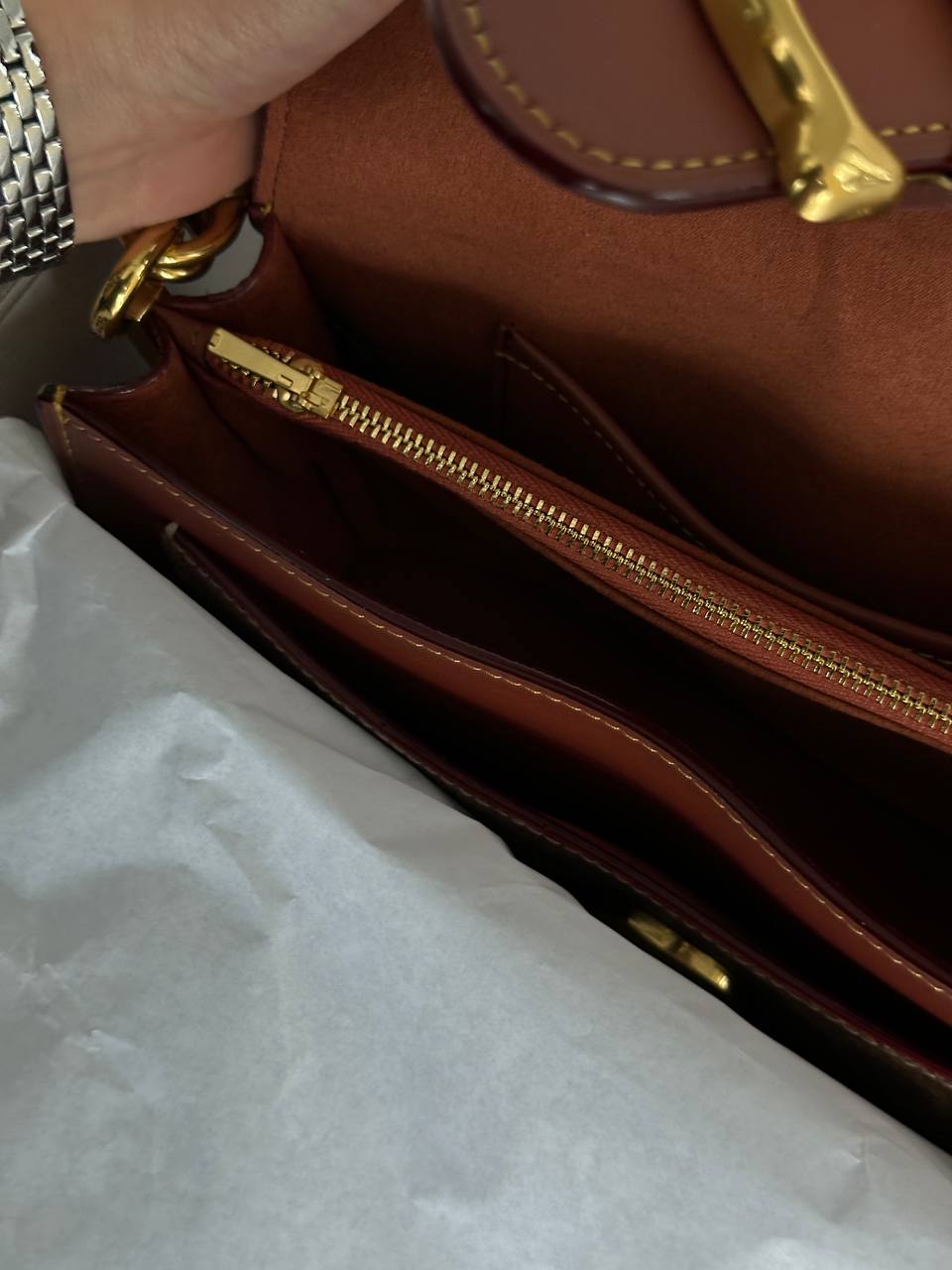 Coach Tabby Red/Beige Shoulder Bag In Signature Canvas - 16