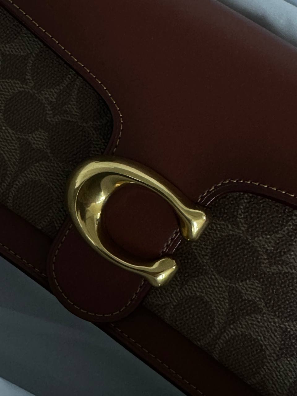 Coach Tabby Red/Beige Shoulder Bag In Signature Canvas - 4