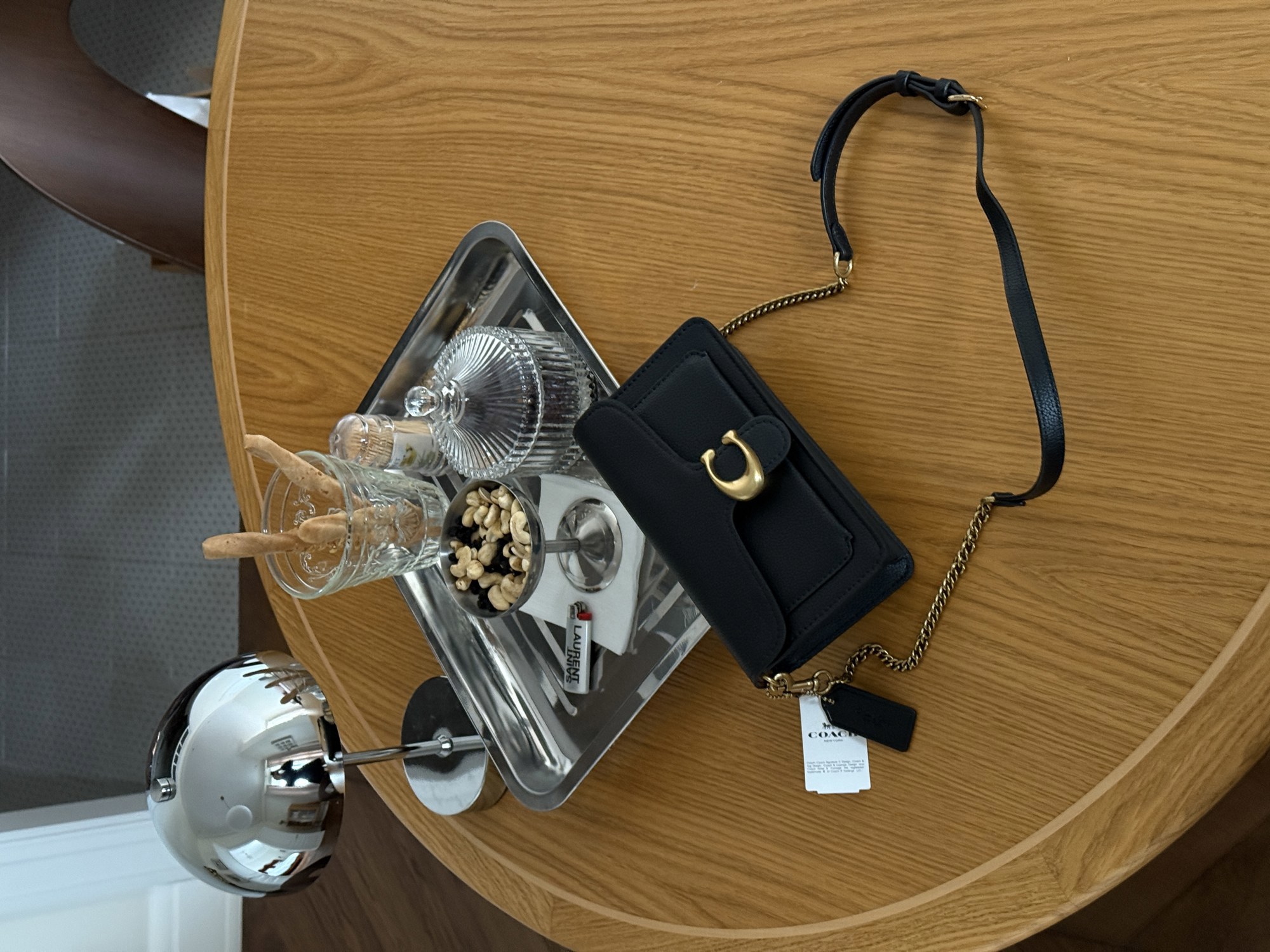 Coach Tabby Shoulder Bag 20 Black/Gold [крафтова коробка] - 5
