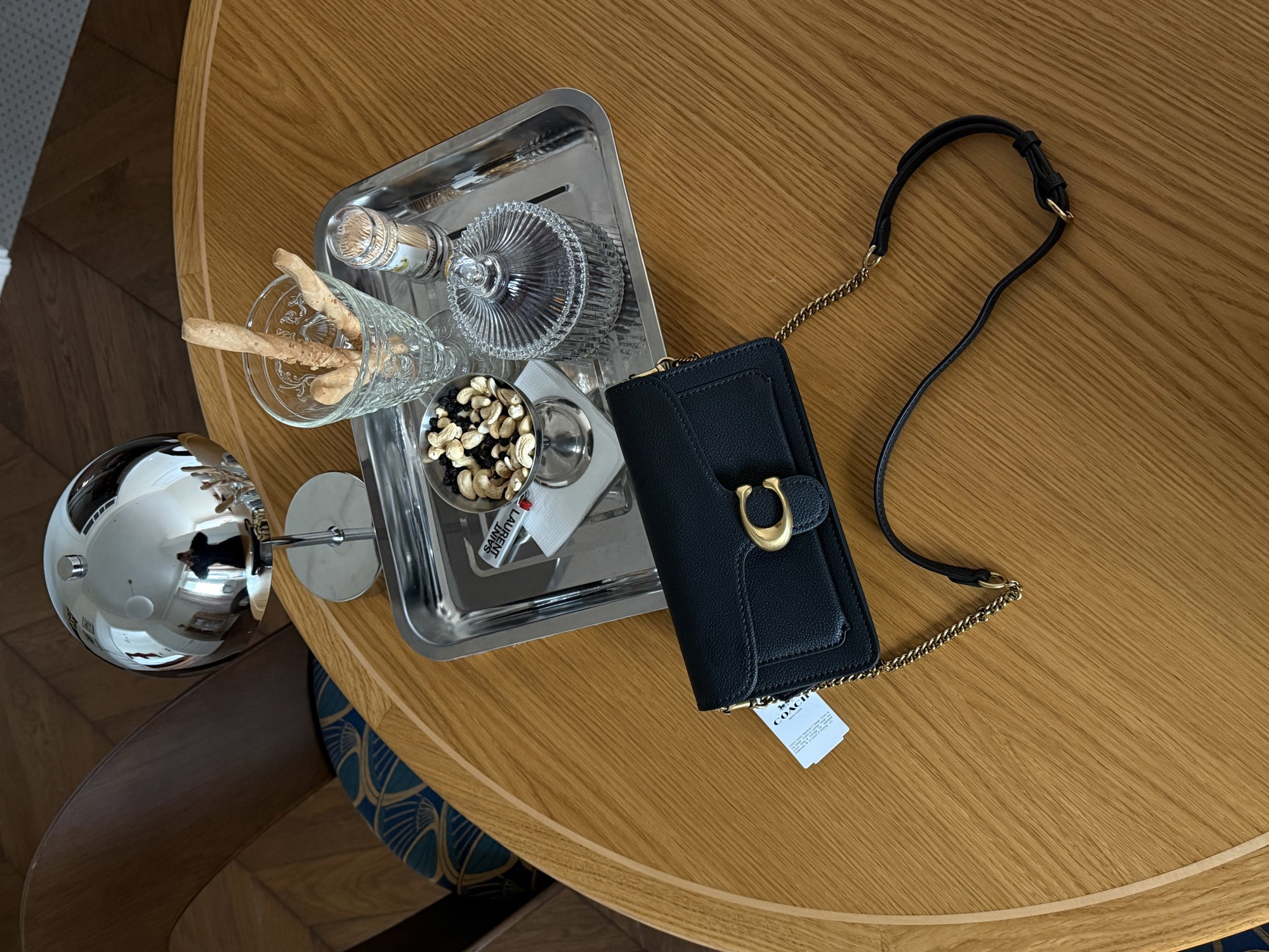 Coach Tabby Shoulder Bag 20 Black/Gold [крафтова коробка] - 14