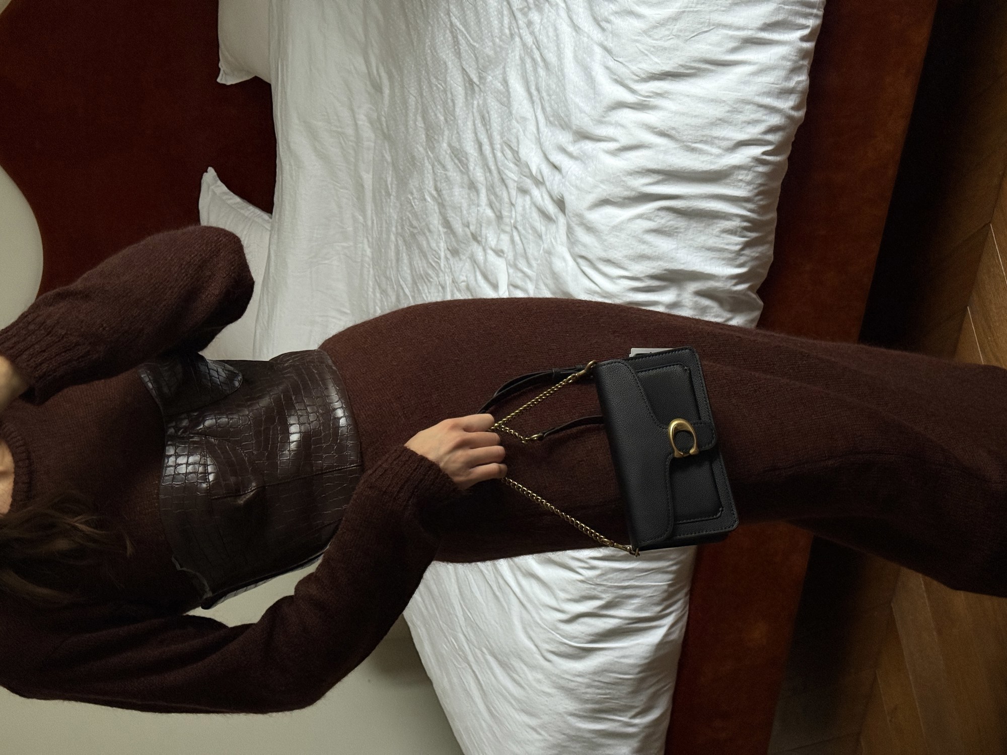 Coach Tabby Shoulder Bag 20 Black/Gold [крафтова коробка] - 4