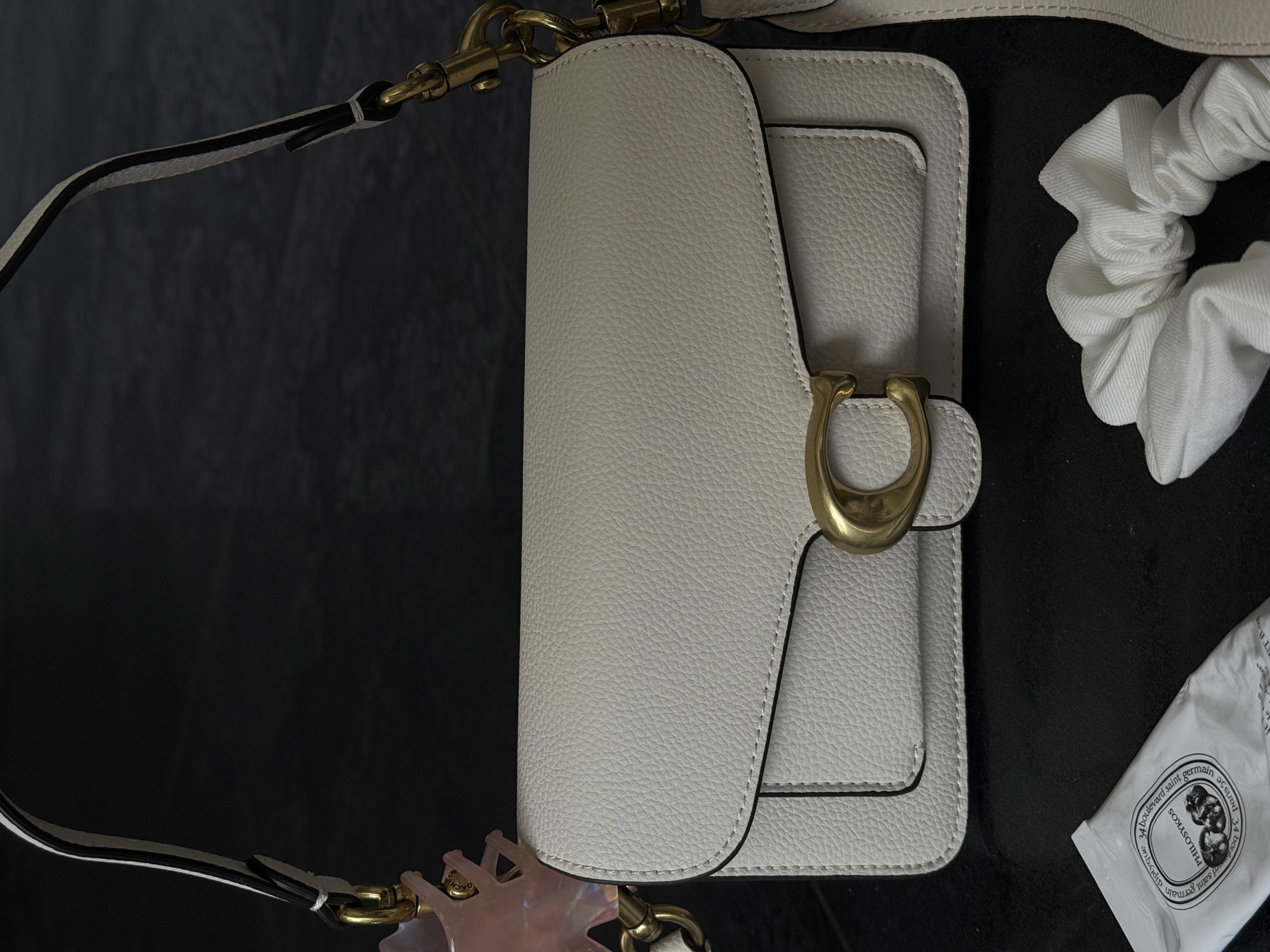 Coach Tabby Shoulder Bag 20 Brass/Chalk [крафтова коробка] - 10