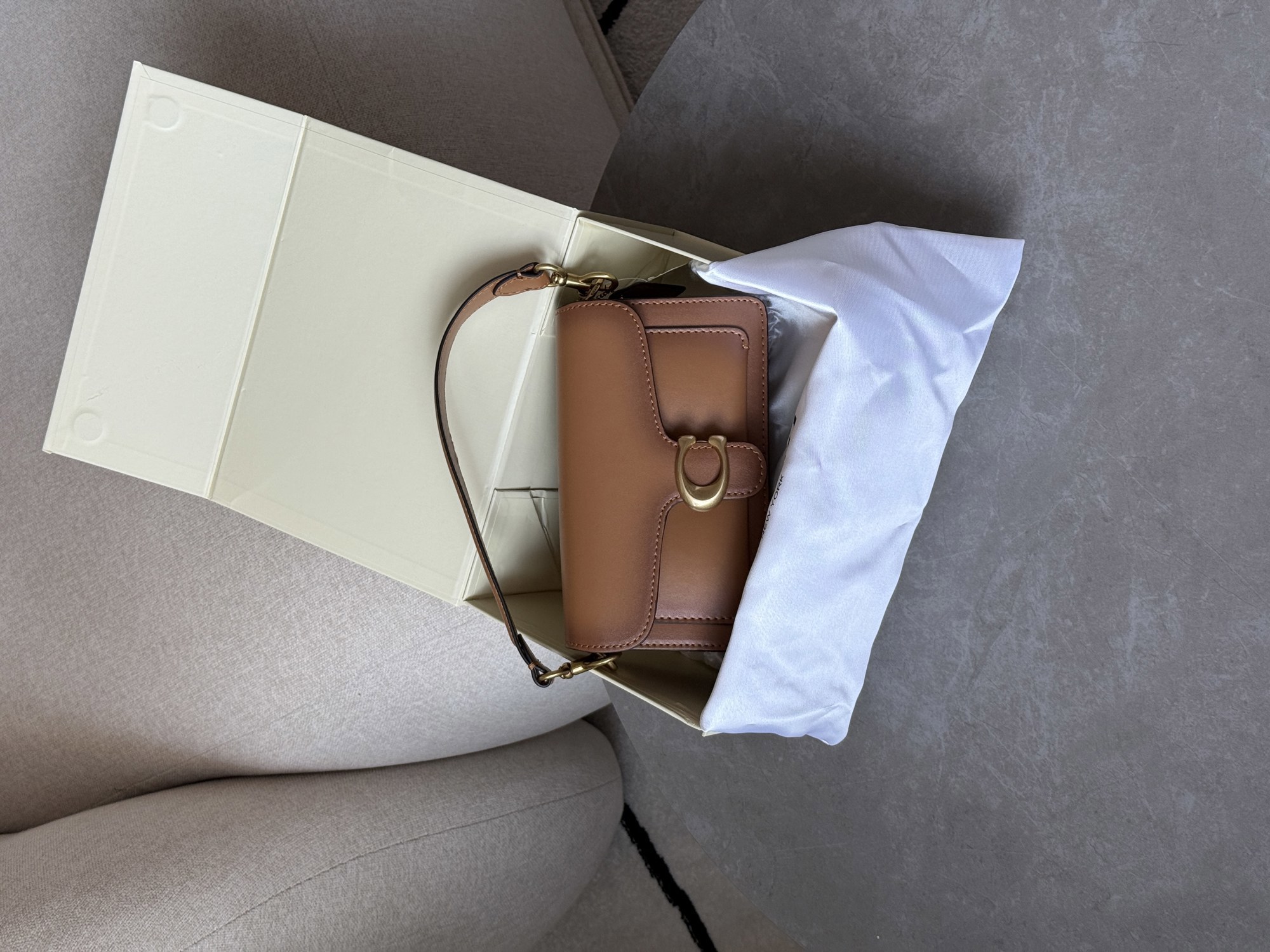 Coach Tabby Shoulder Bag 20 Brown/Gold - 10