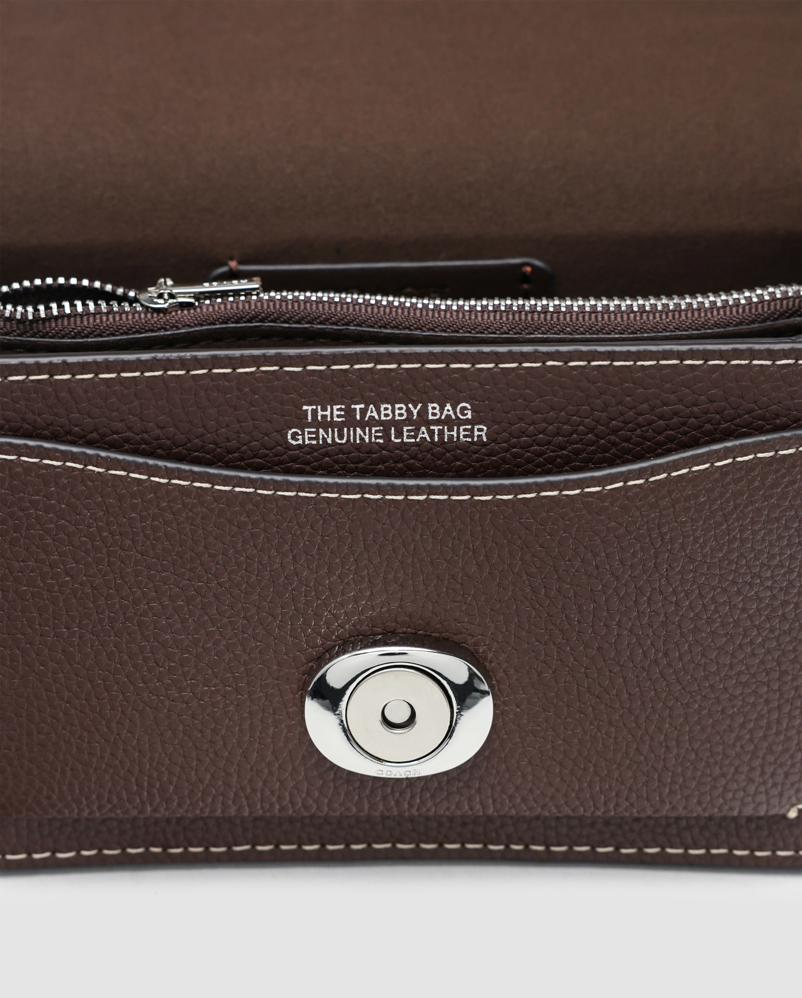 Coach Tabby Shoulder Bag 20 Dark Brown/Silver - 5