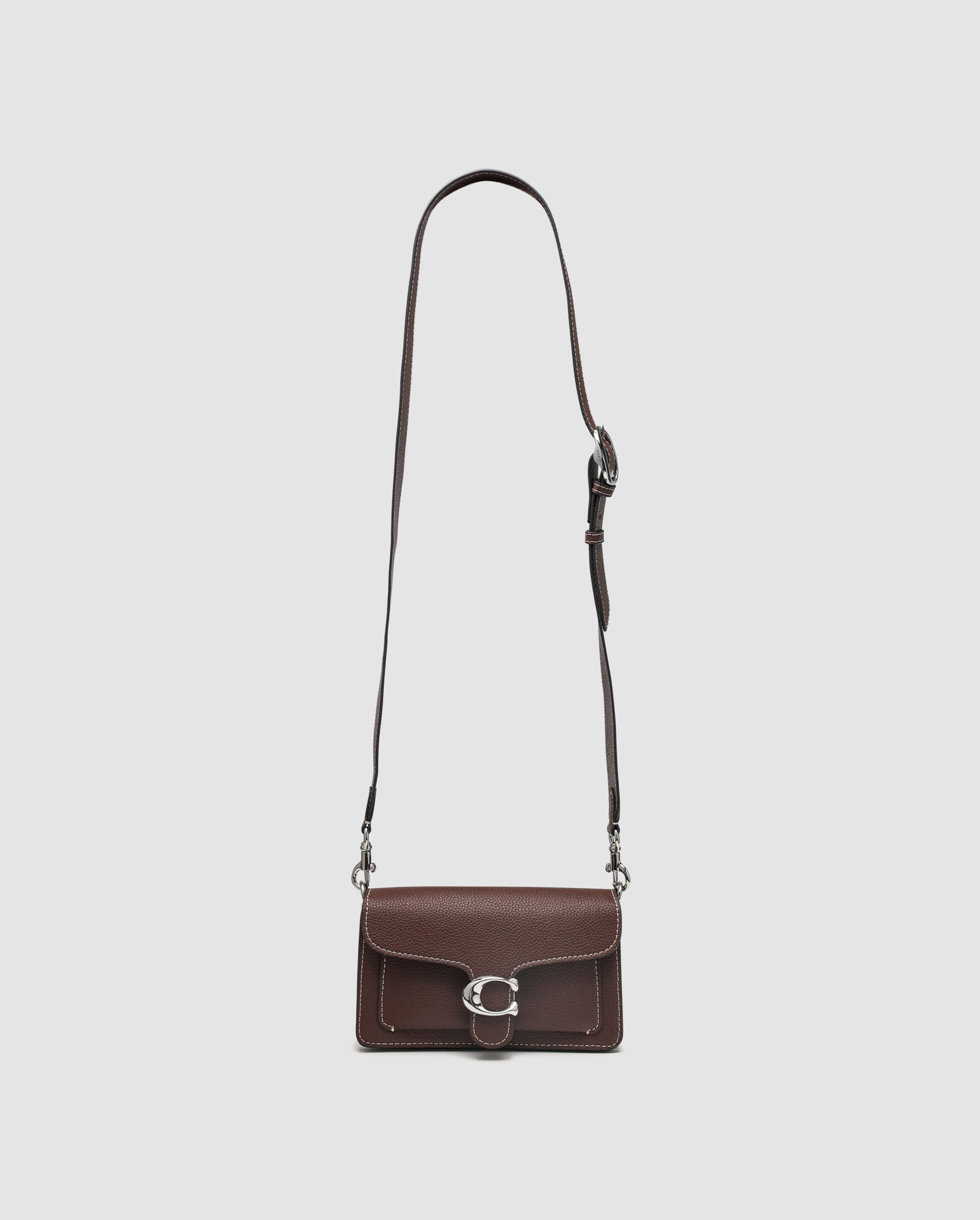 Coach Tabby Shoulder Bag 20 Dark Brown/Silver - 3