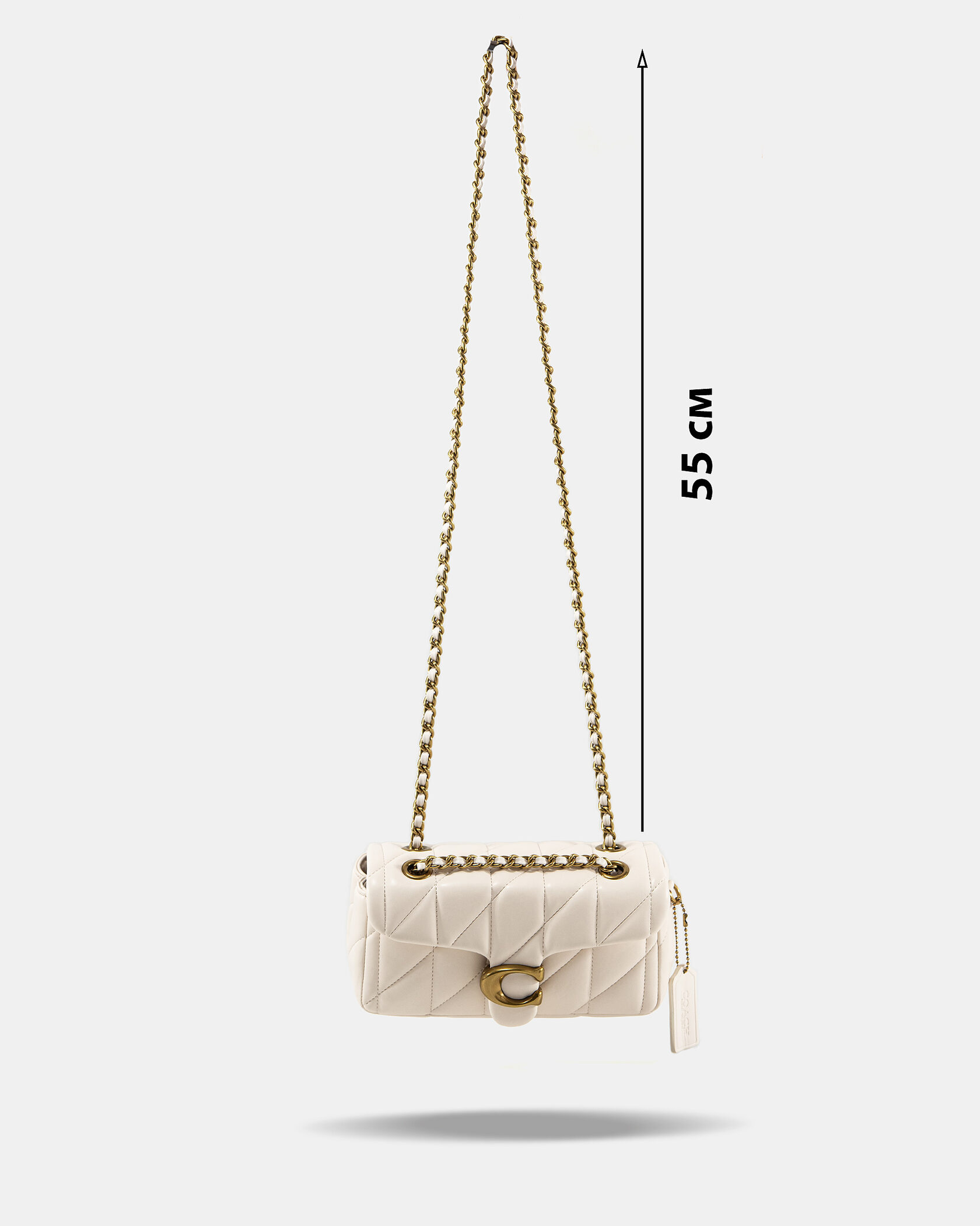 Coach Tabby Shoulder Bag 20 With Quilting Cream/Gold - 4