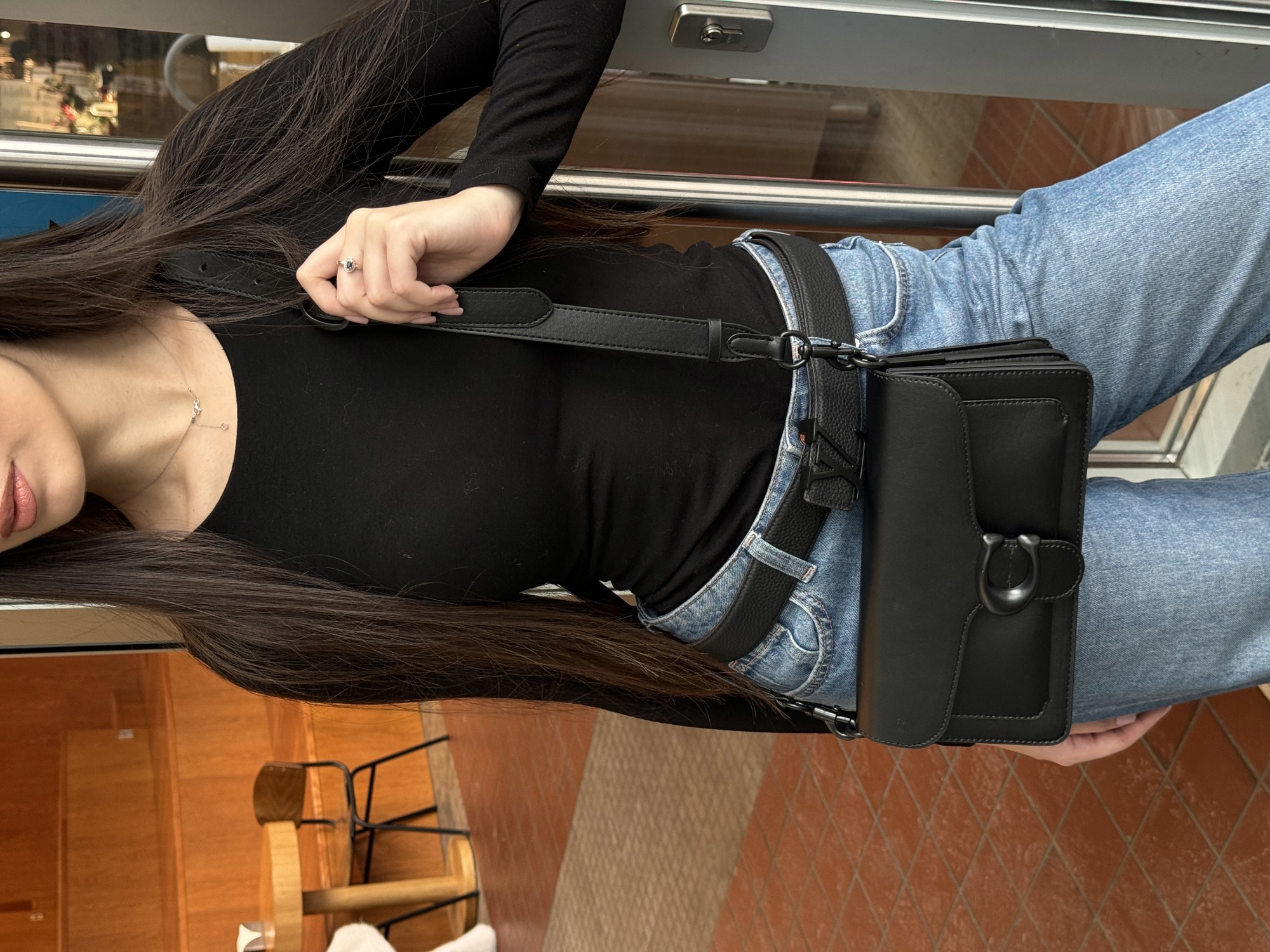 Coach Tabby Shoulder Bag 26 Black/Black (інша підкладка) - 7