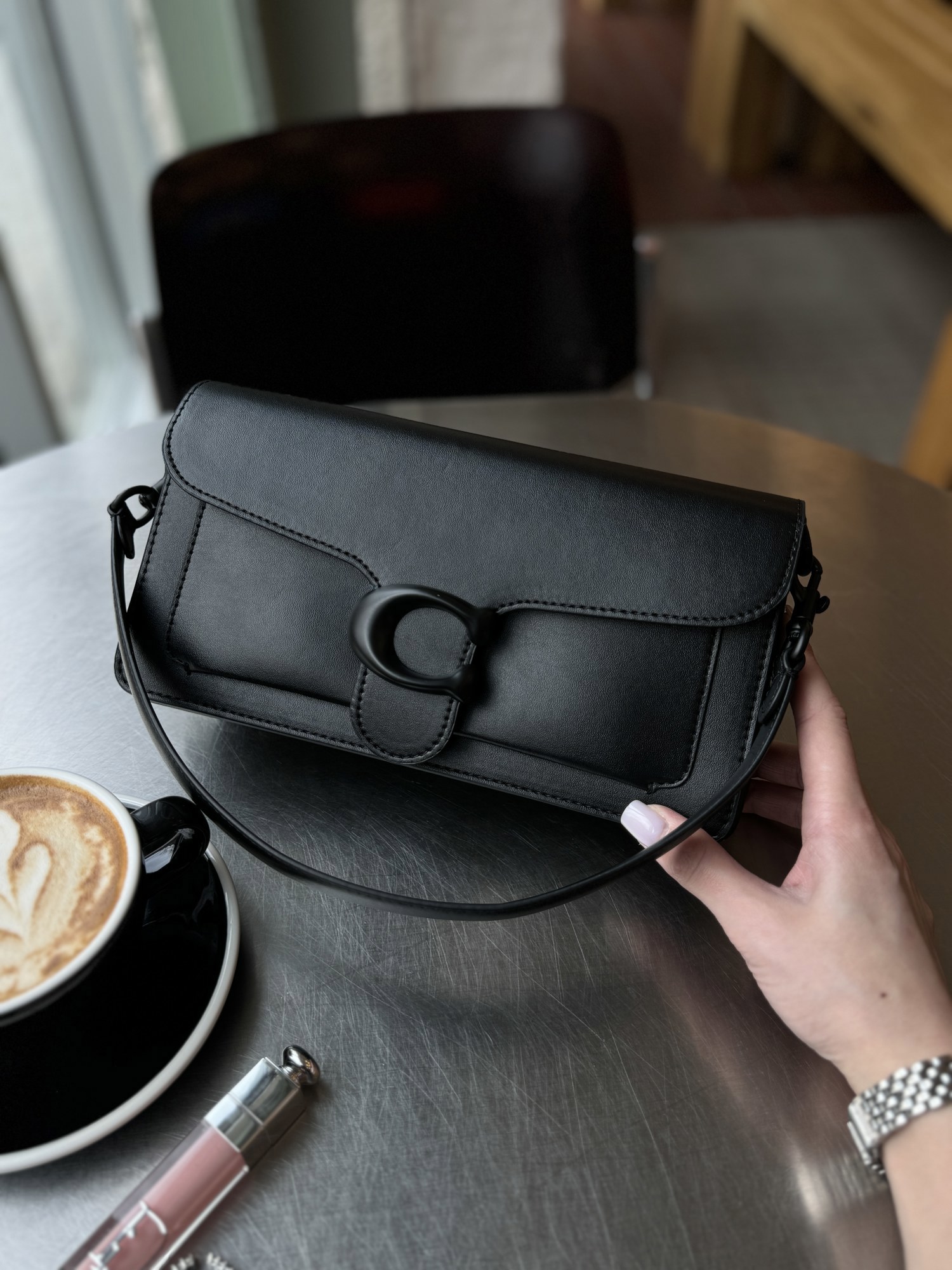 Coach Tabby Shoulder Bag 26 Black/Black (інша підкладка) - 15