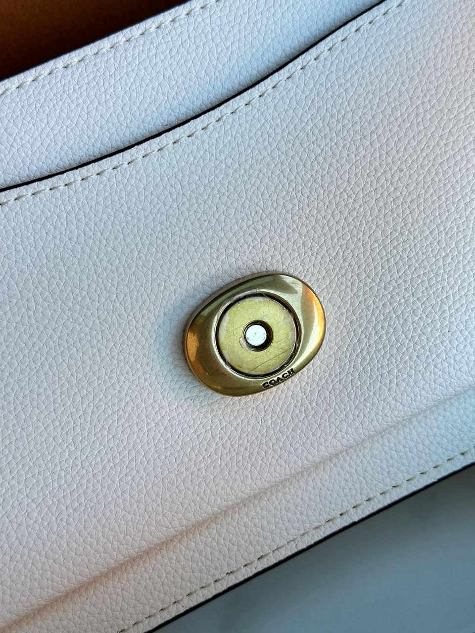 Coach Tabby Shoulder Bag 26 Brass/Chalk - 20