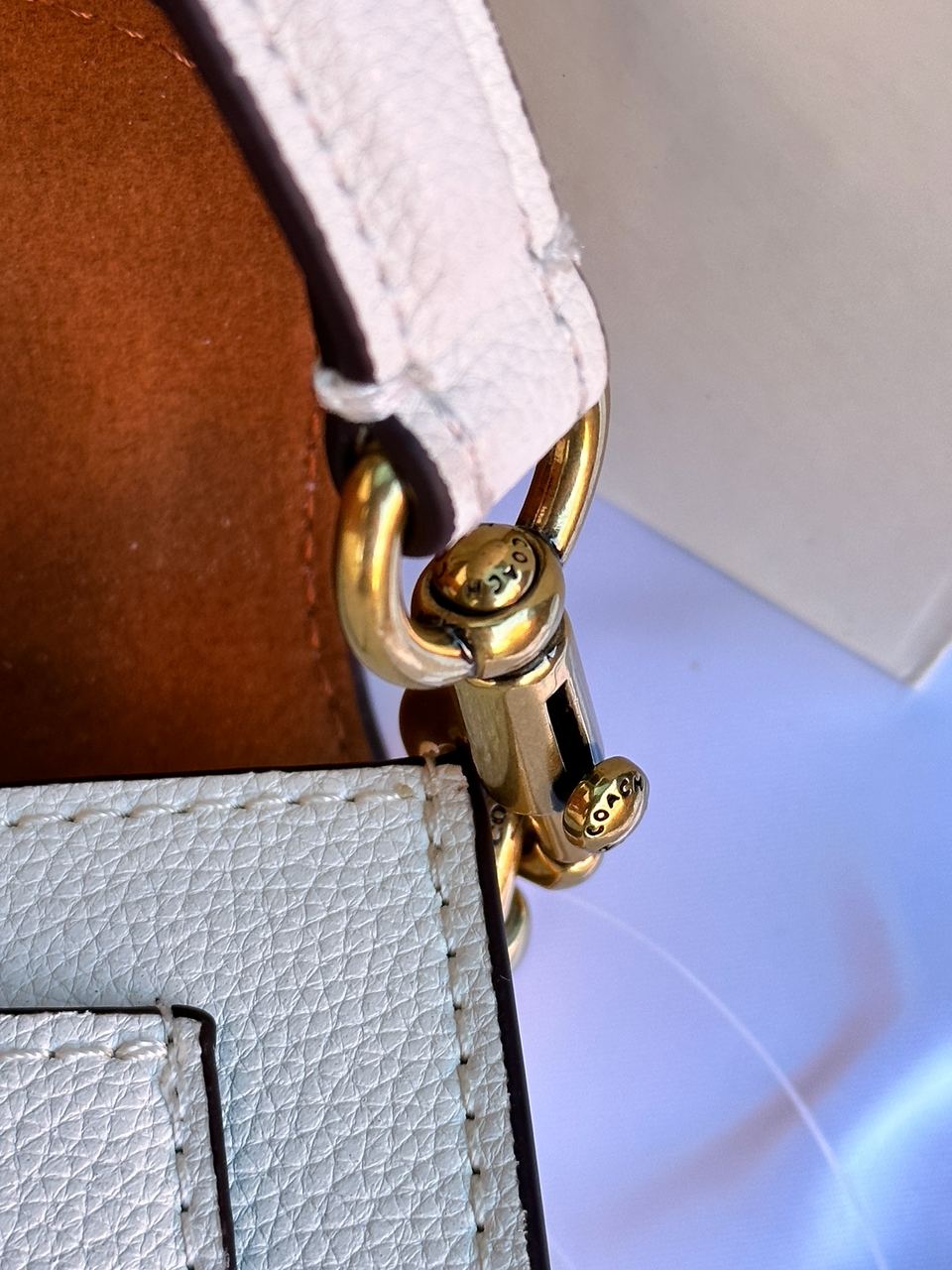 Coach Tabby Shoulder Bag 26 Brass/Chalk - 26