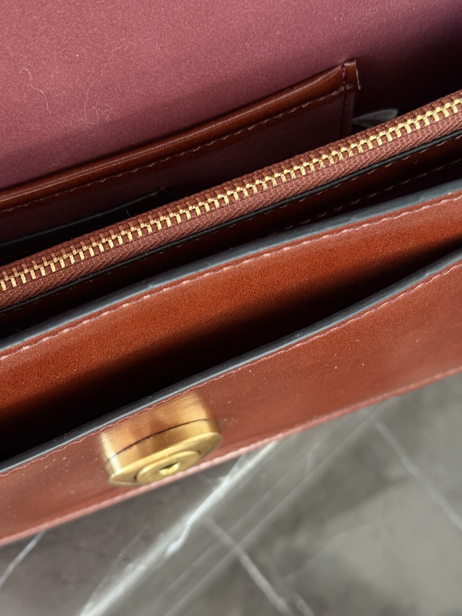 Coach Tabby Shoulder Bag 26 Brown/Gold (магнітна коробка) - 13