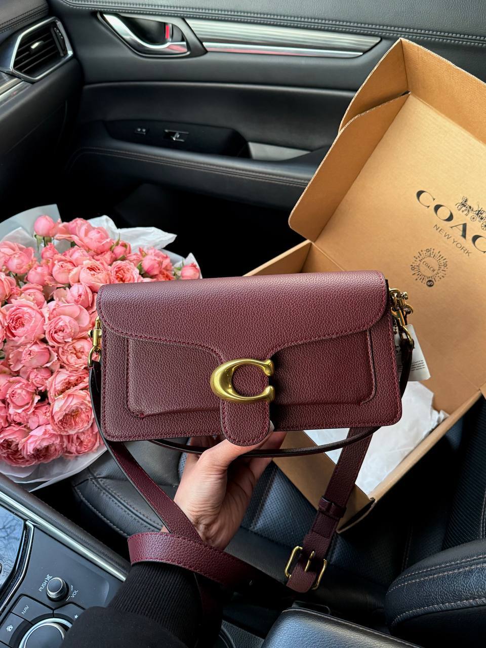 Coach Tabby Shoulder Bag 26 Burgundy - 2