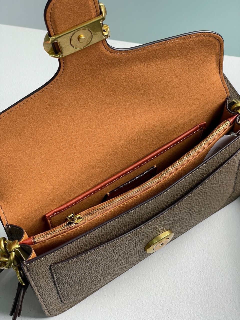 Coach Tabby Shoulder Bag 26 Dark Stone - 13