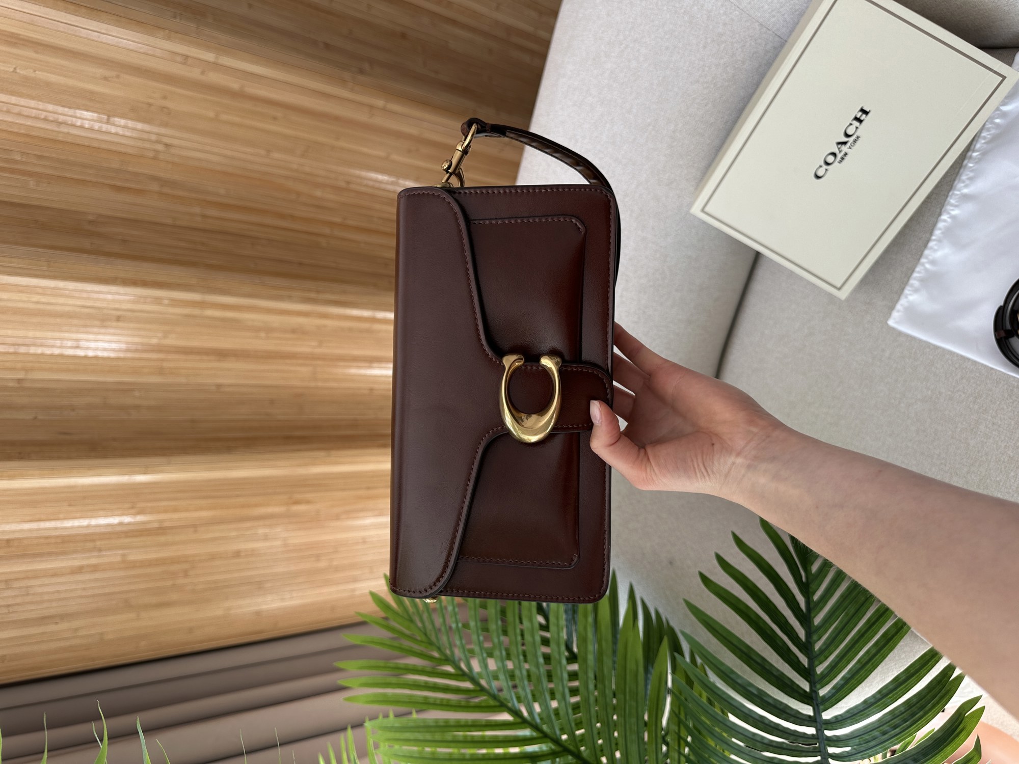 Coach Tabby Shoulder Bag 26 in Polished Pebble Leather Maple/Go - 8