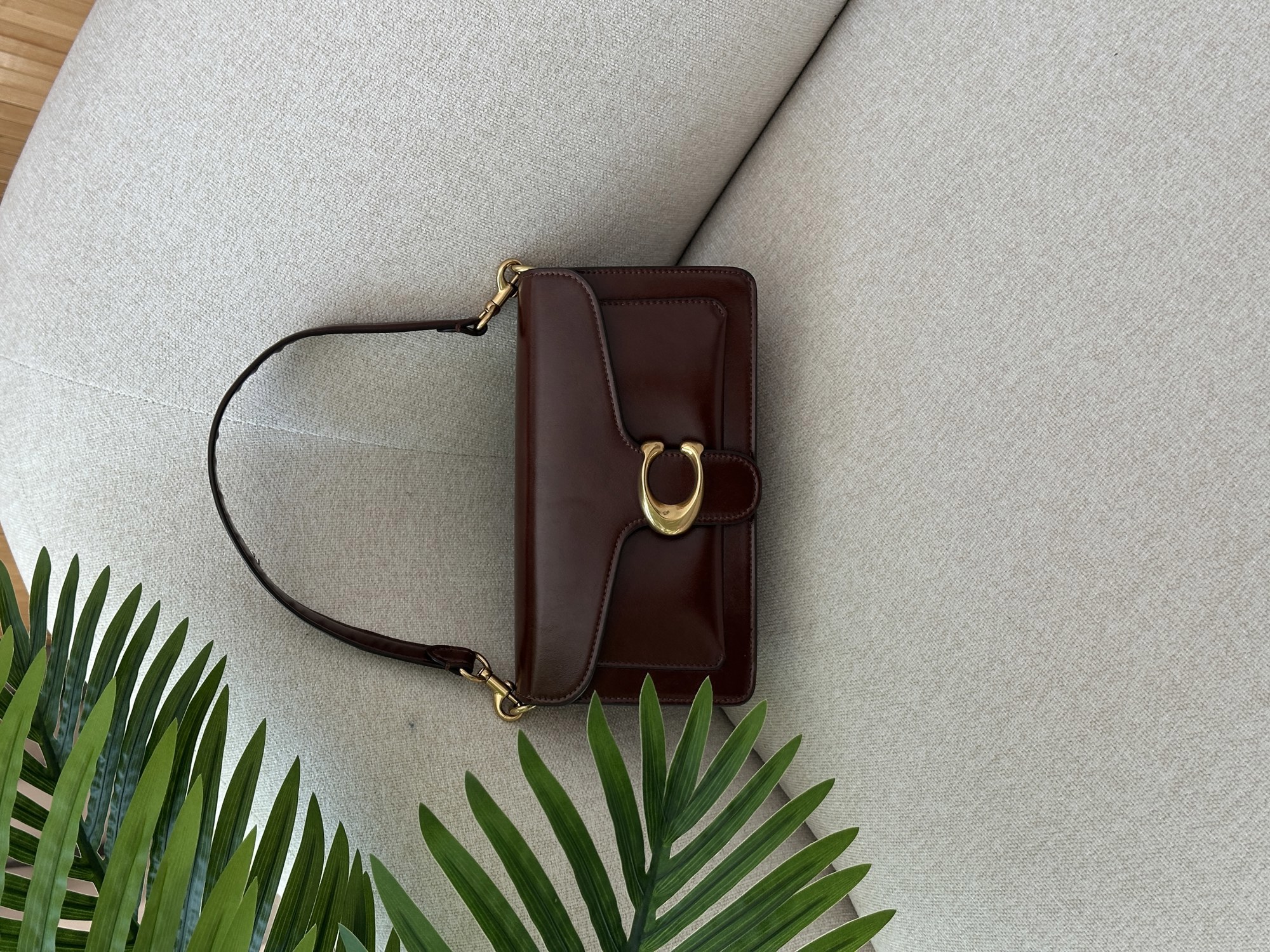 Coach Tabby Shoulder Bag 26 in Polished Pebble Leather Maple/Go - 9