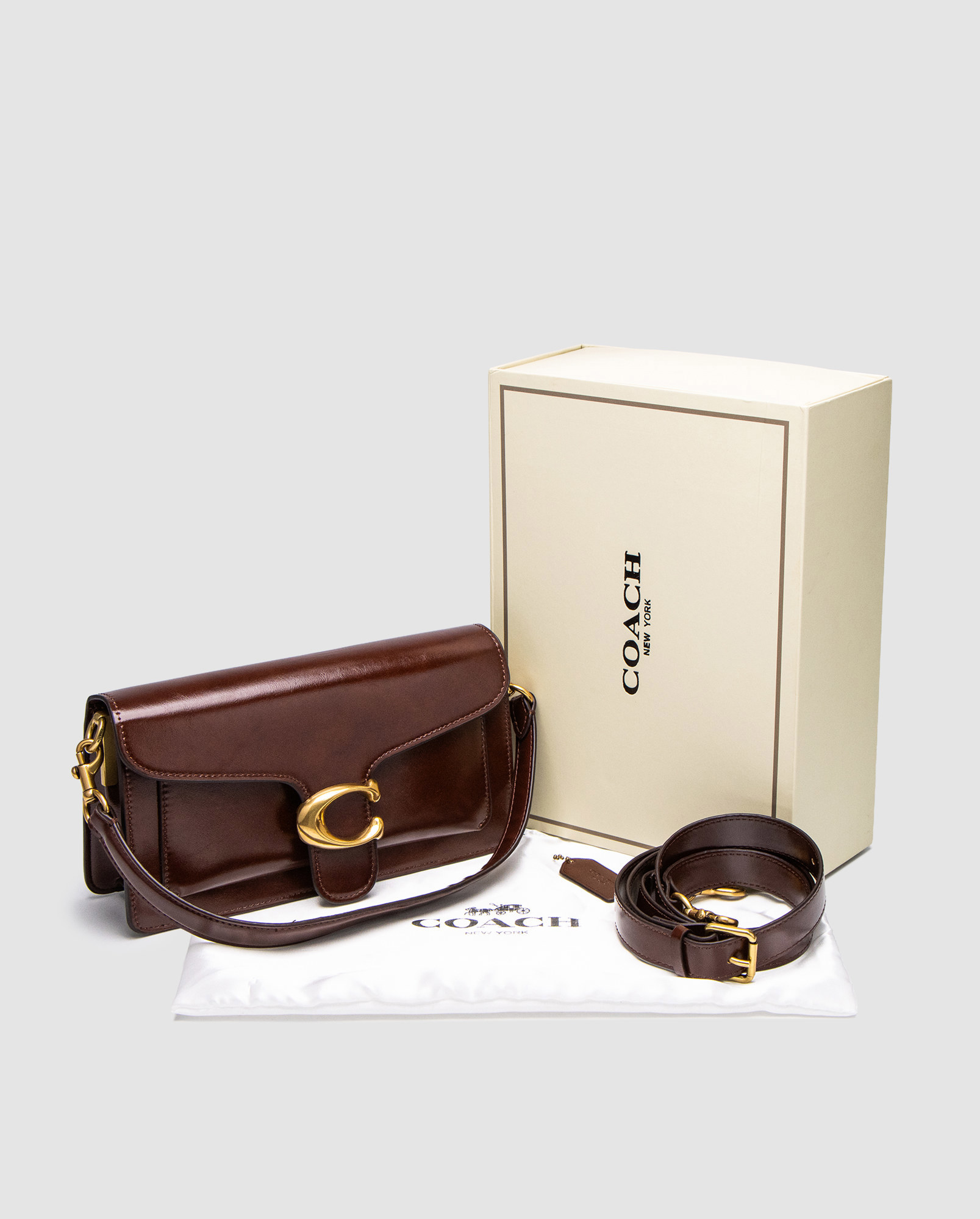 Coach Tabby Shoulder Bag 26 in Polished Pebble Leather Maple/Go - 6