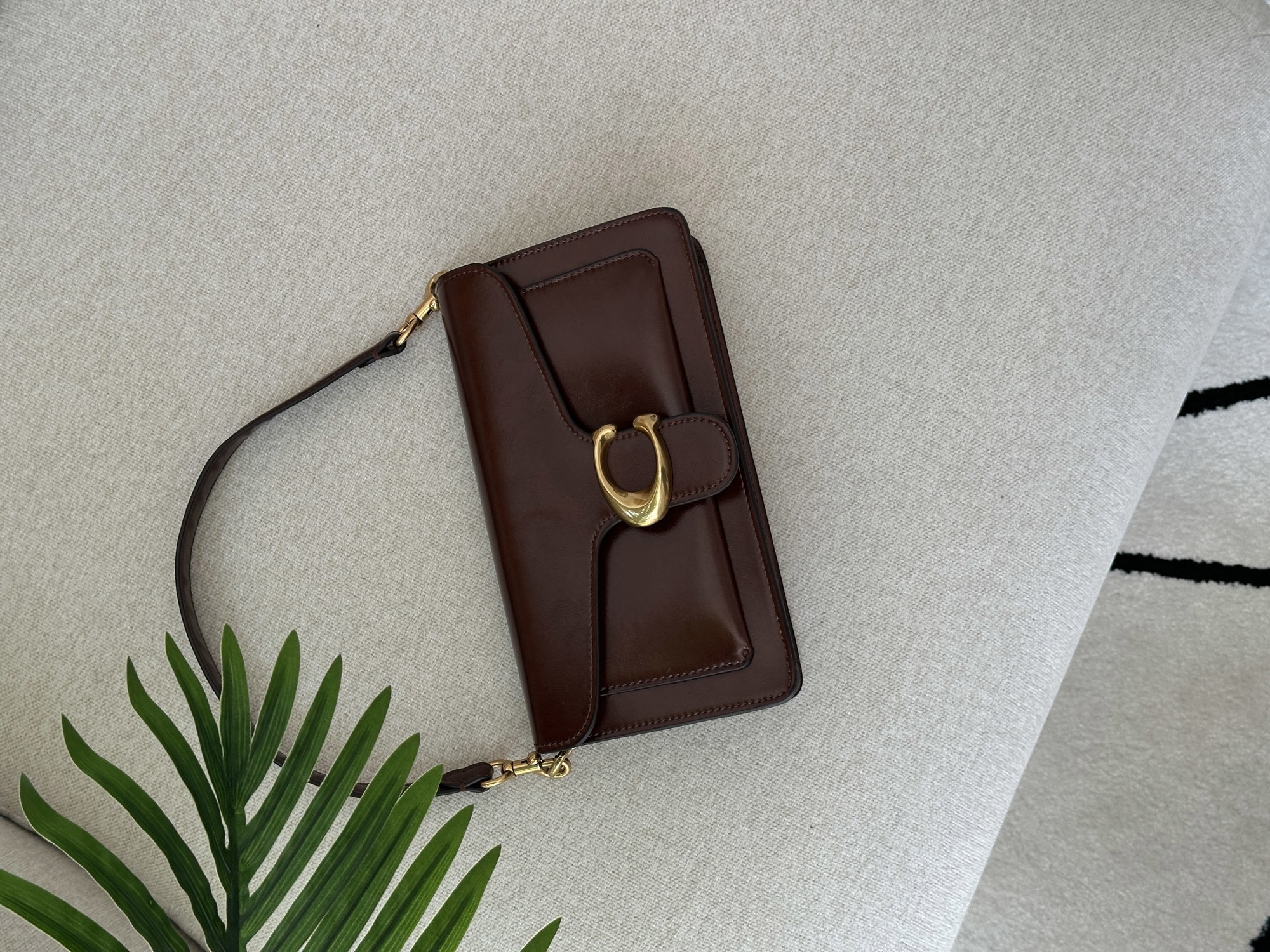 Coach Tabby Shoulder Bag 26 in Polished Pebble Leather Maple/Go - 10