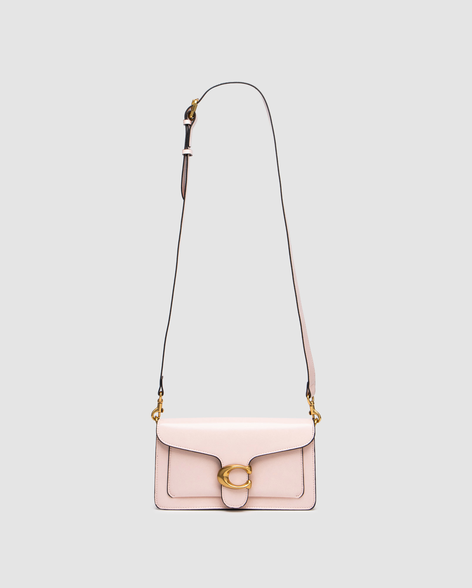 Coach Tabby Shoulder Bag 26 in Polished Pebble Leather Pink/Gol - 3