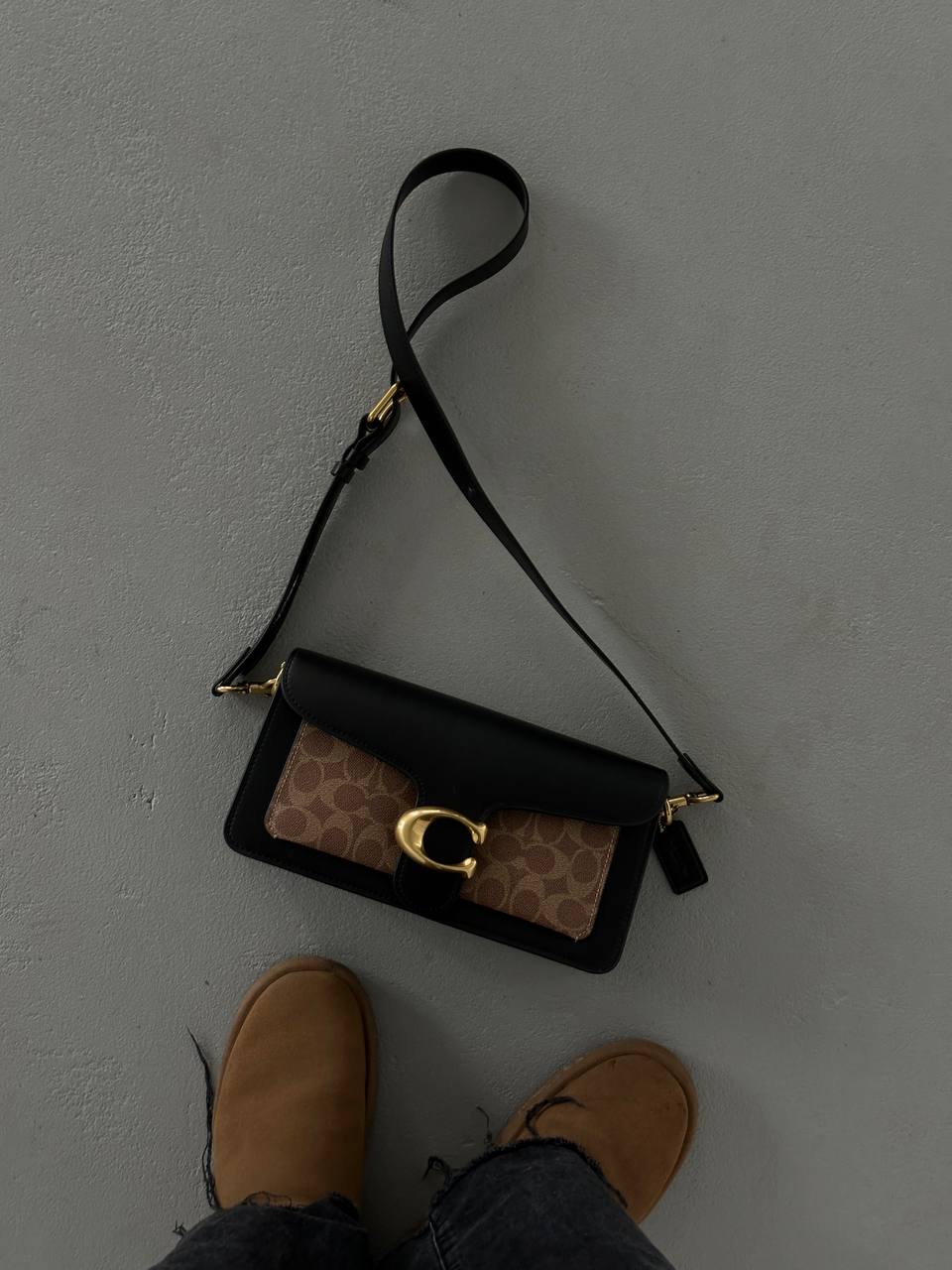 Coach Tabby Shoulder Bag 26 In Signature Canvas Brown/Black - 2