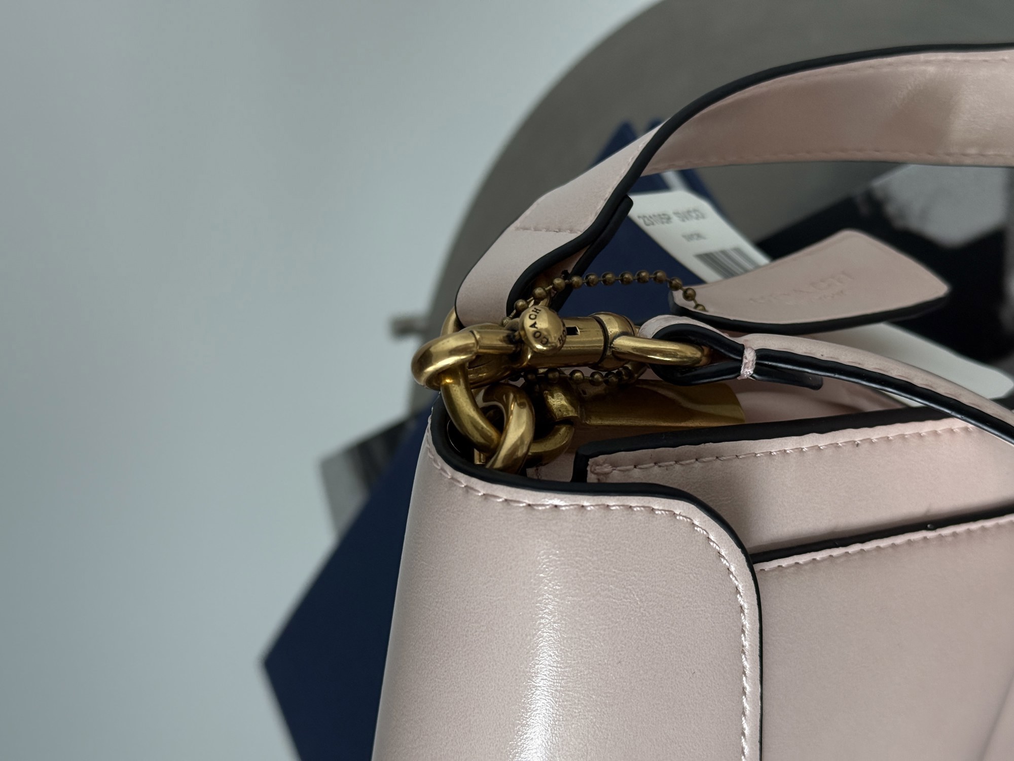 Coach Tabby Shoulder Bag 26 Pink/Gold (магнітна коробка) - 13