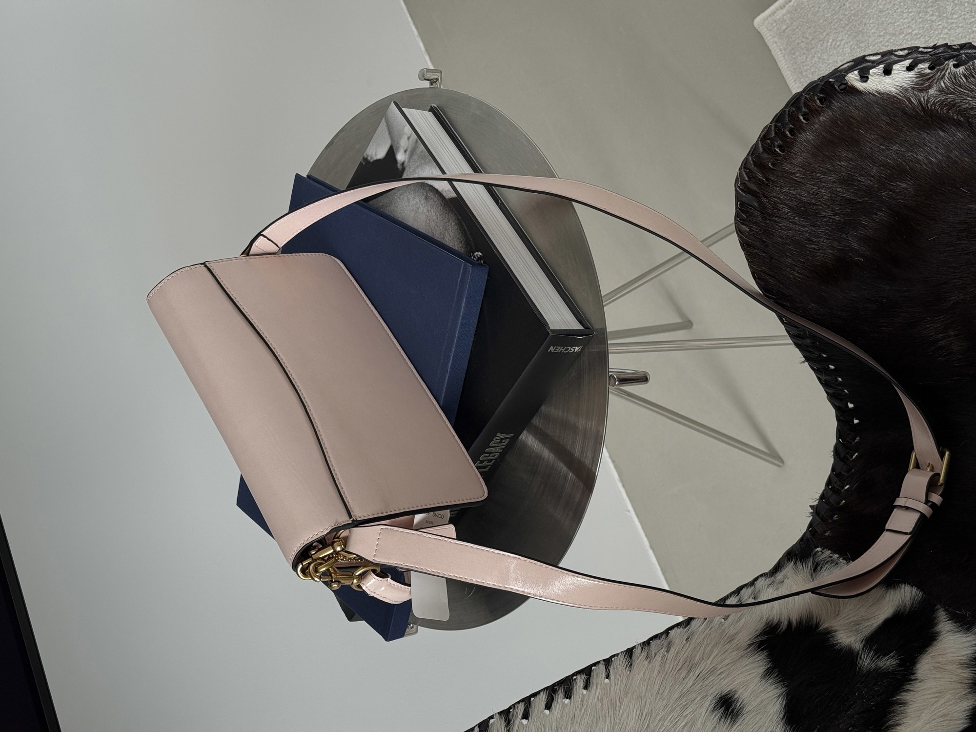 Coach Tabby Shoulder Bag 26 Pink/Gold (магнітна коробка) - 8
