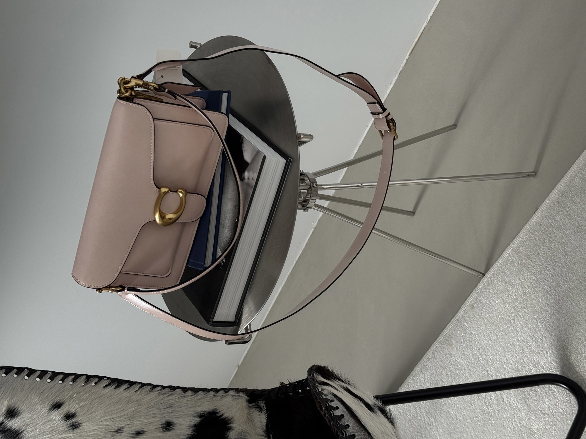 Coach Tabby Shoulder Bag 26 Pink/Gold (магнітна коробка) - 15