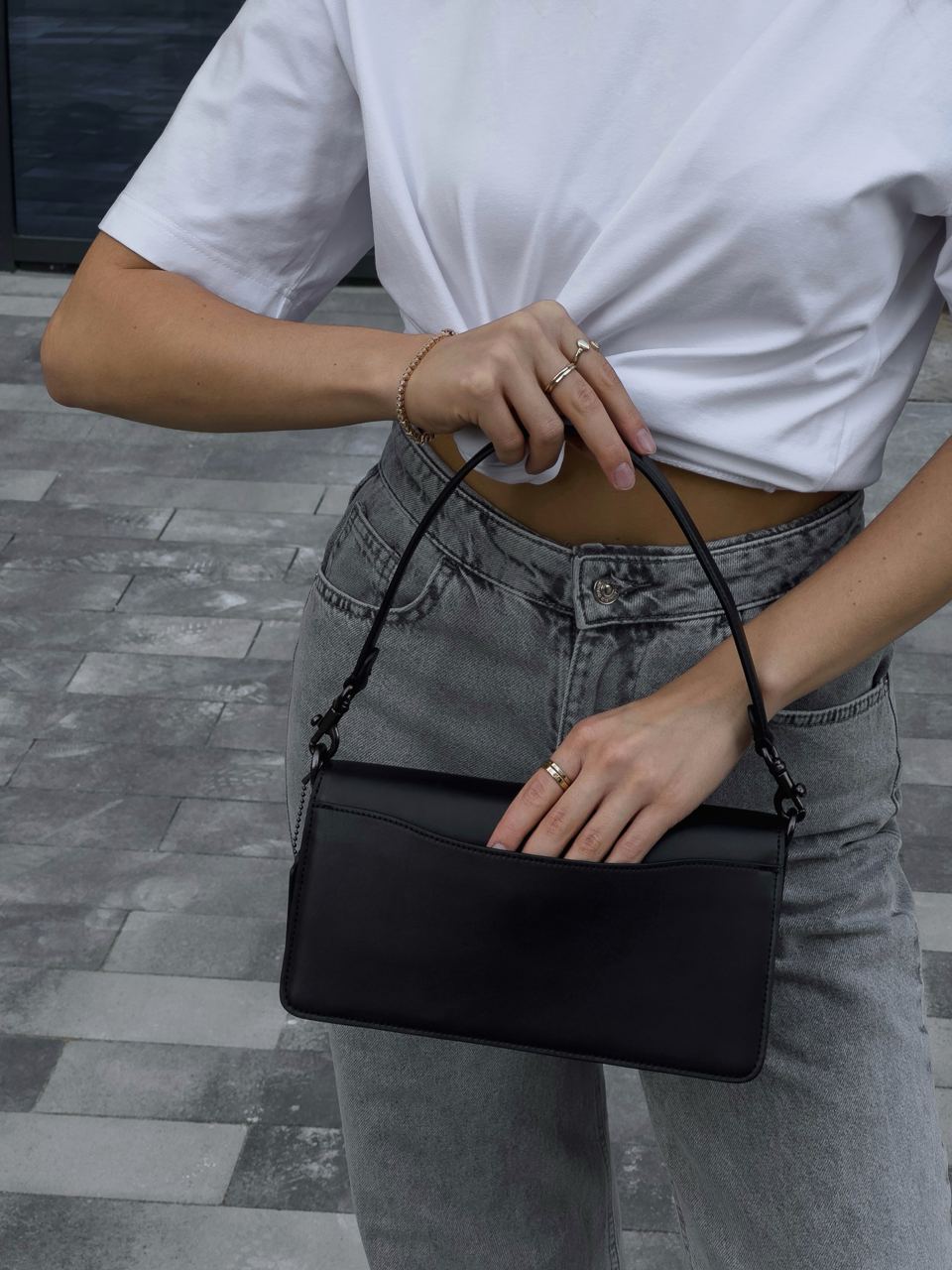 Coach Tabby Shoulder Bag 26 With Signature Canvas - Black - 18