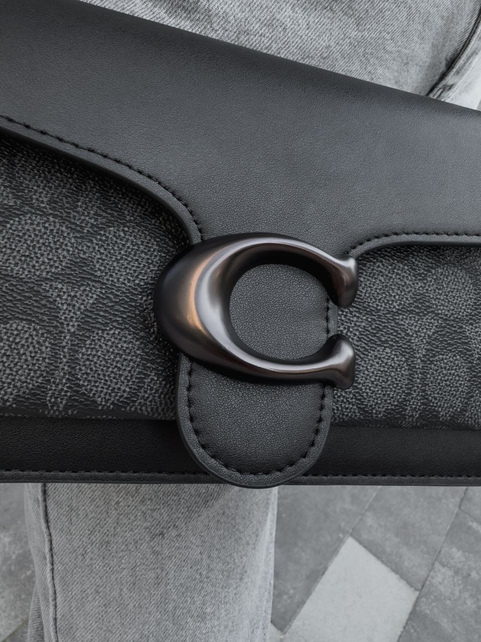 Coach Tabby Shoulder Bag 26 With Signature Canvas - Black - 4