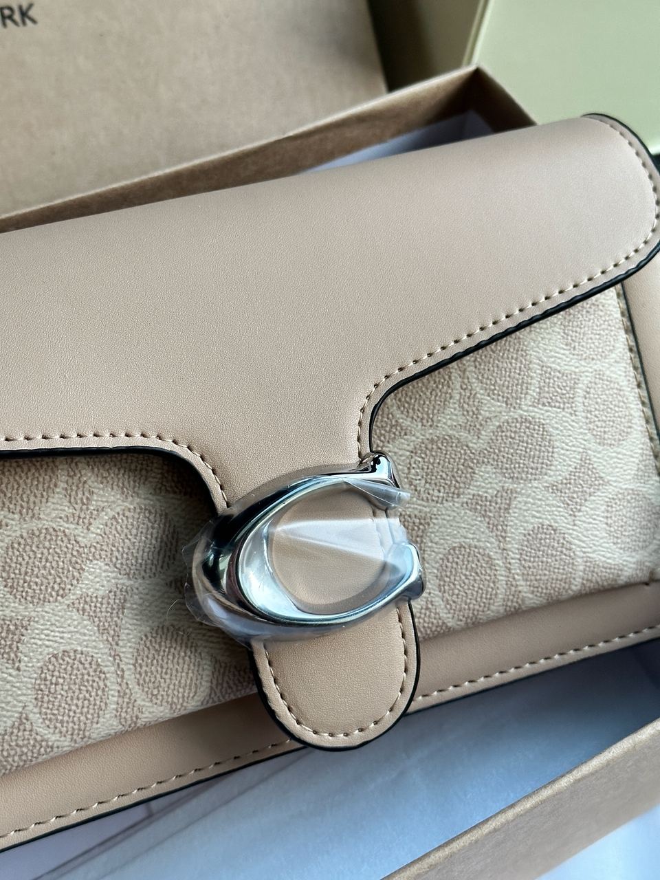 Coach Tabby Shoulder Bag 26 With Signature Canvas Sand Taupe - 10