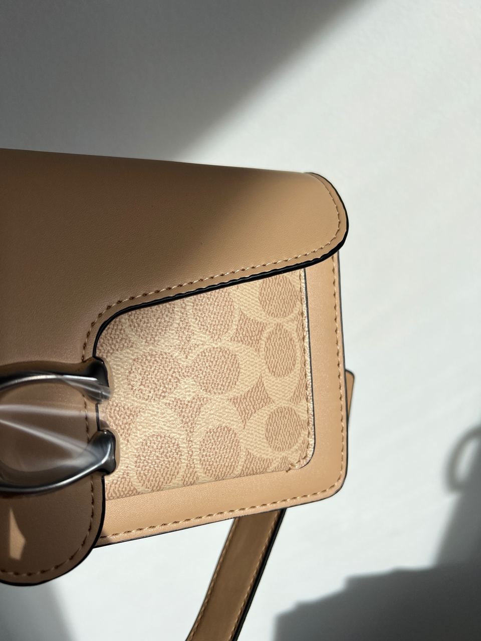 Coach Tabby Shoulder Bag 26 With Signature Canvas Sand Taupe - 11