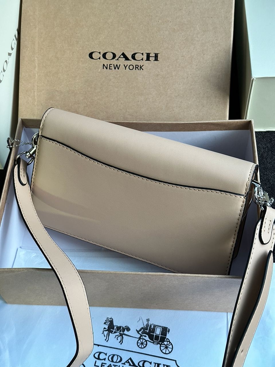 Coach Tabby Shoulder Bag 26 With Signature Canvas Sand Taupe - 12